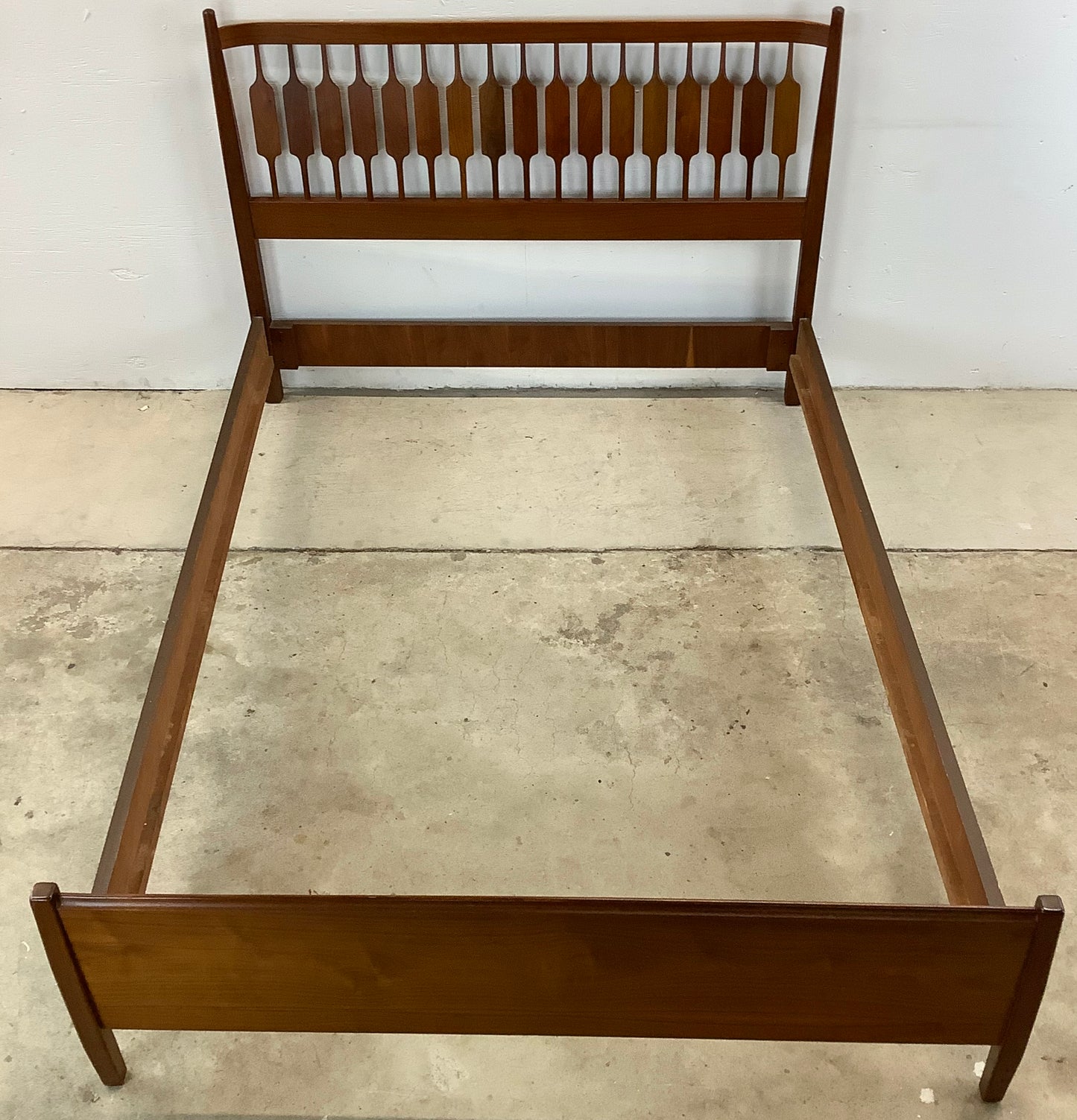 Mid-Century Full Size Bed Frame by Kipp Stewart for Drexel
