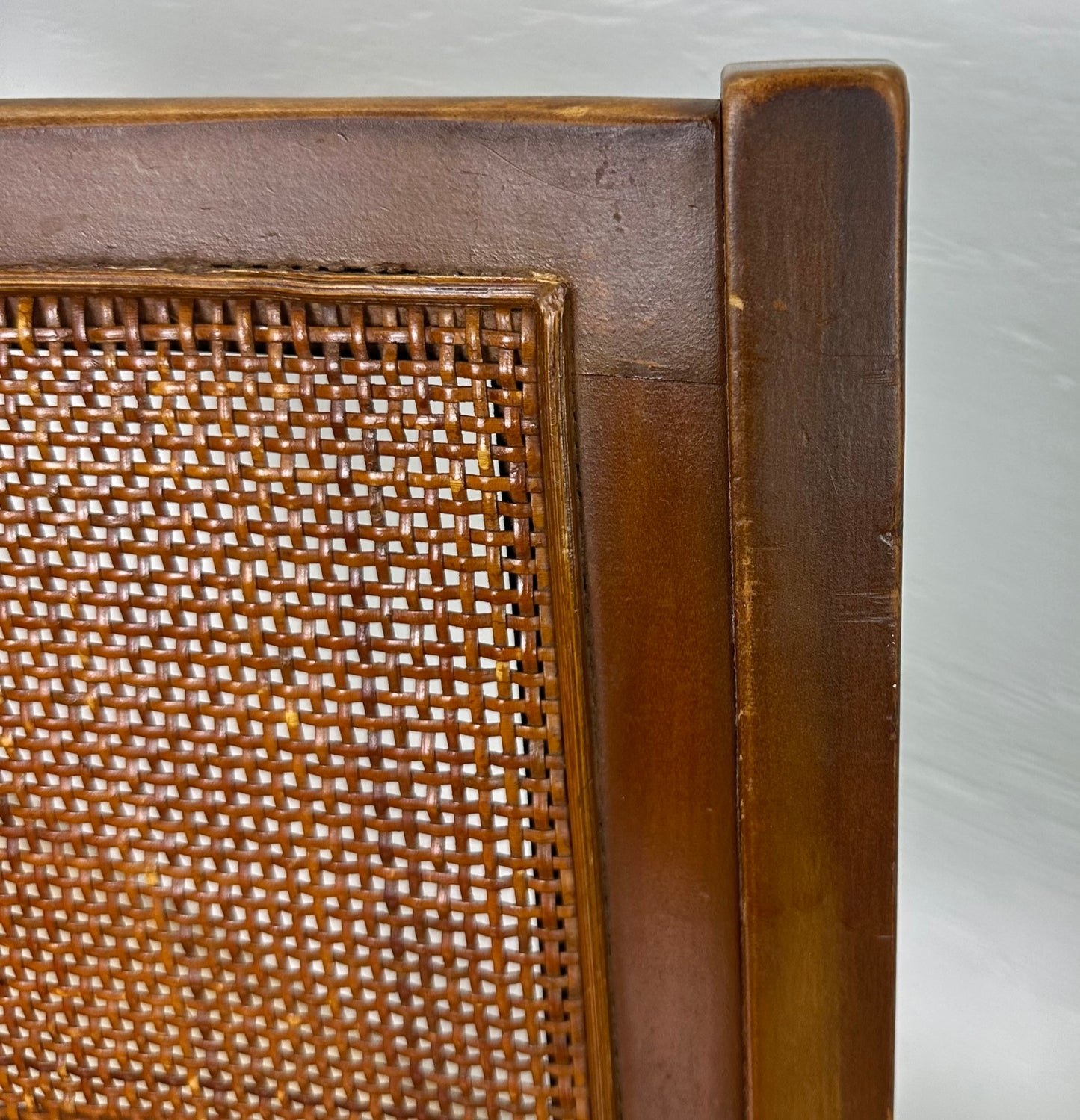 Mid-Century Cane Back Dining Chairs after Jens Risom