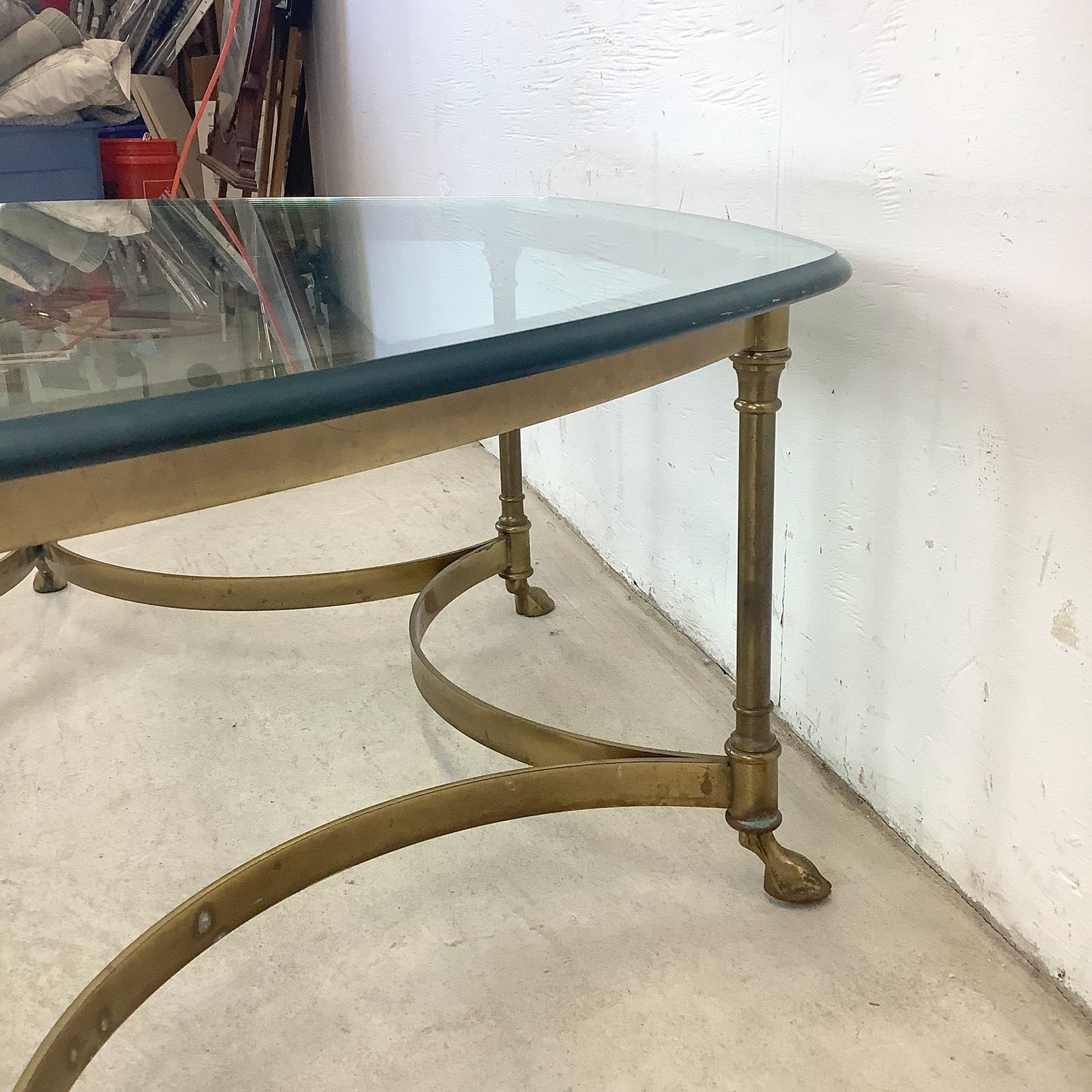 Maison Jansen Style Brass Cocktail Table
