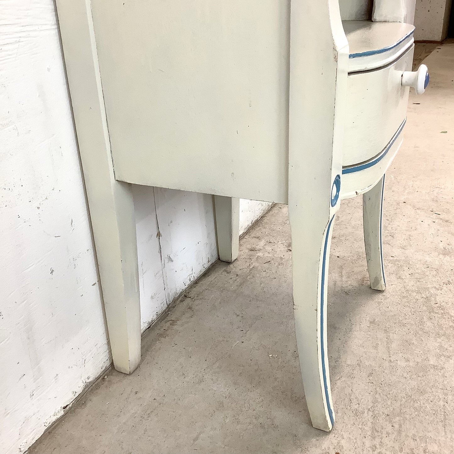 Vintage Neoclassical Nightstand with Drawer
