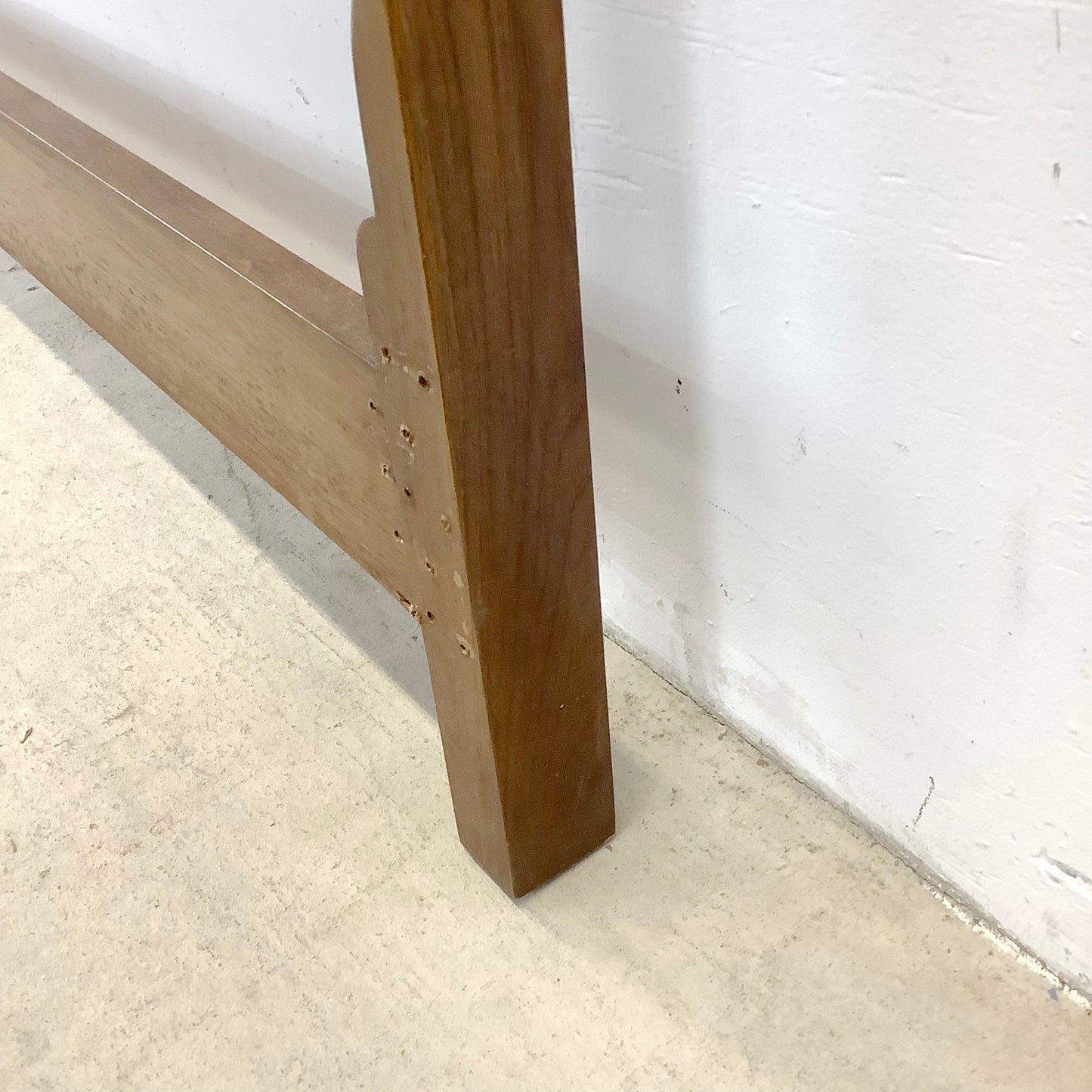 Mid-Century Walnut and Cane Headboard- King Size