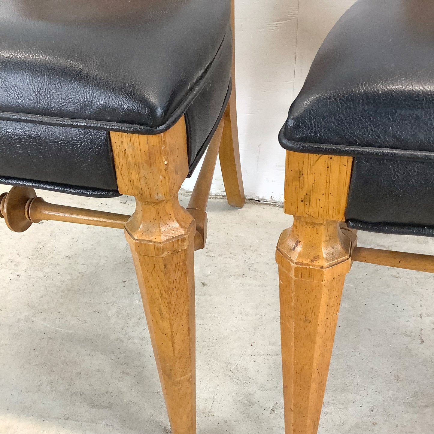 Vintage Cane Back Dining Chairs- 4