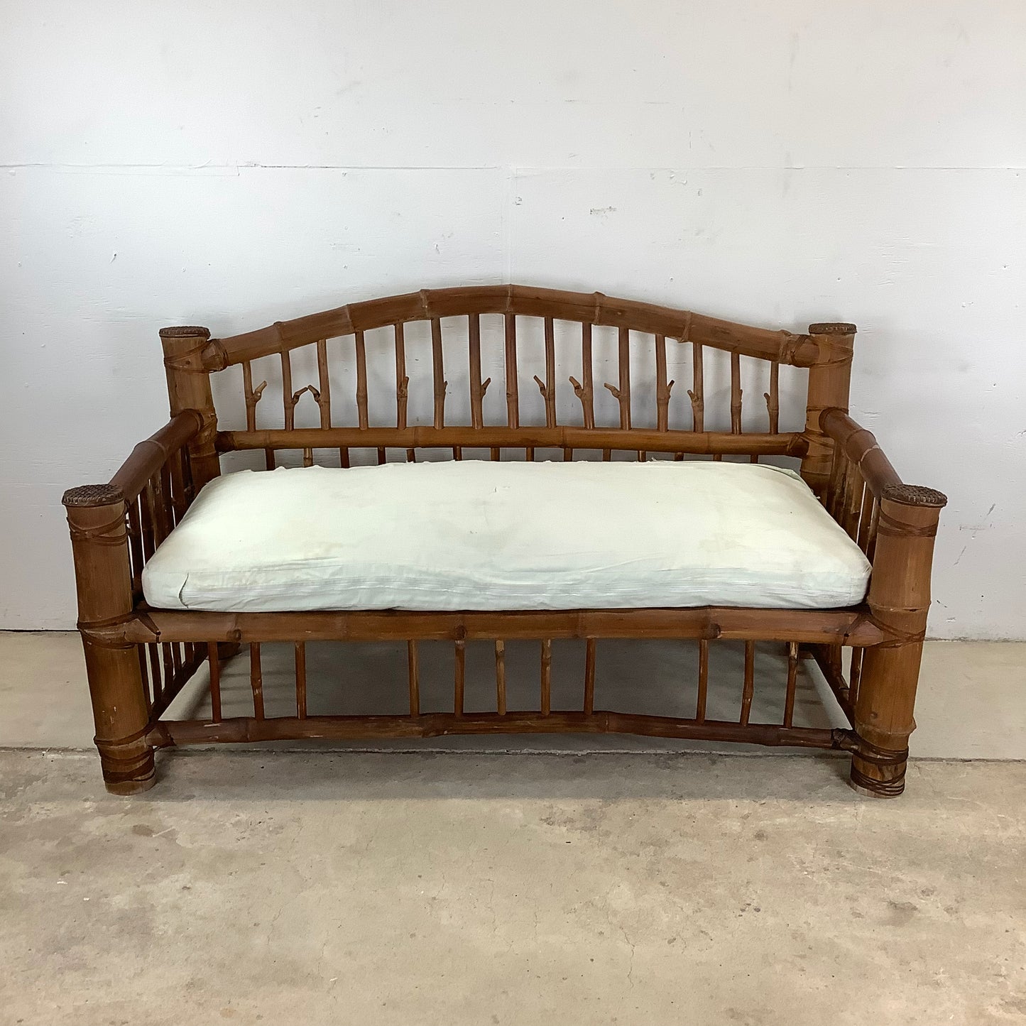 Hollywood Regency Bamboo Sofa or Daybed