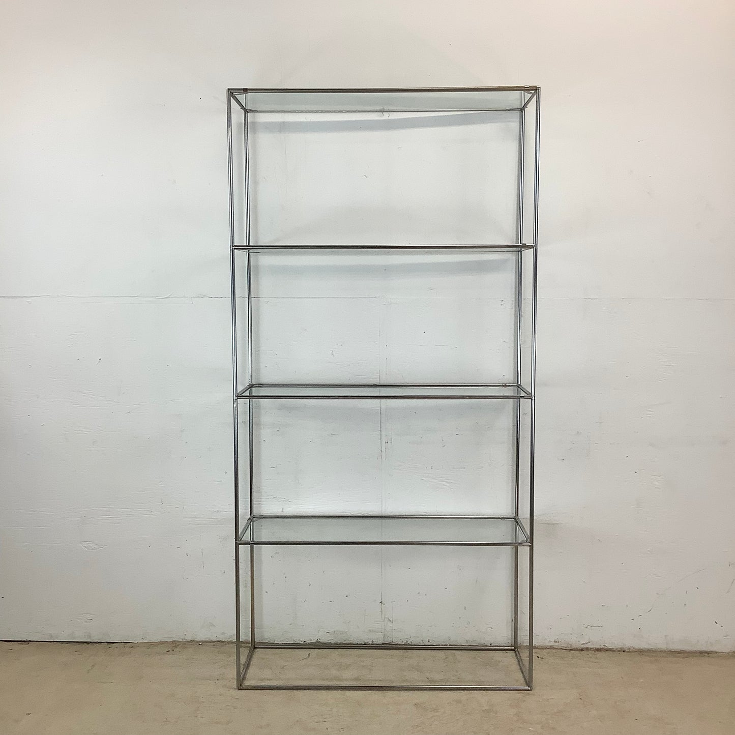 Tall Vintage Modern Etagere