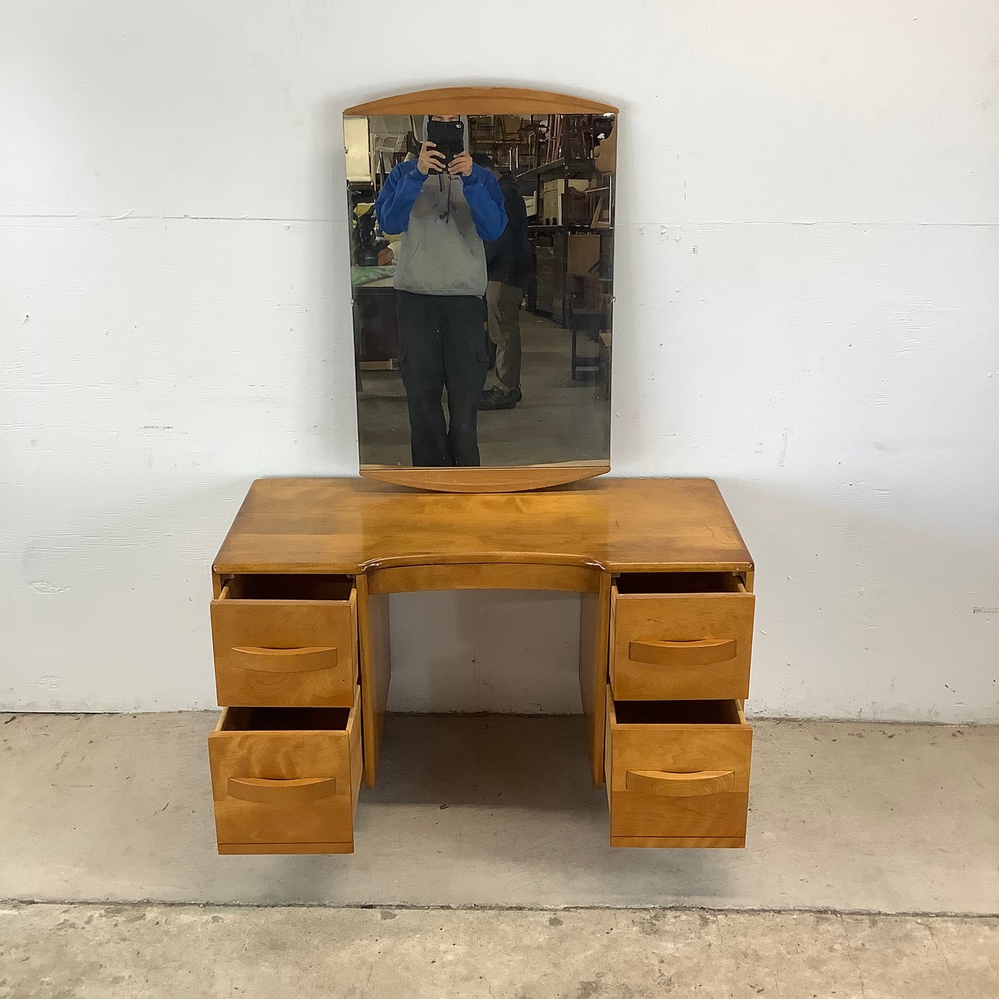 Heywood-Wakefield Vanity with Mirror