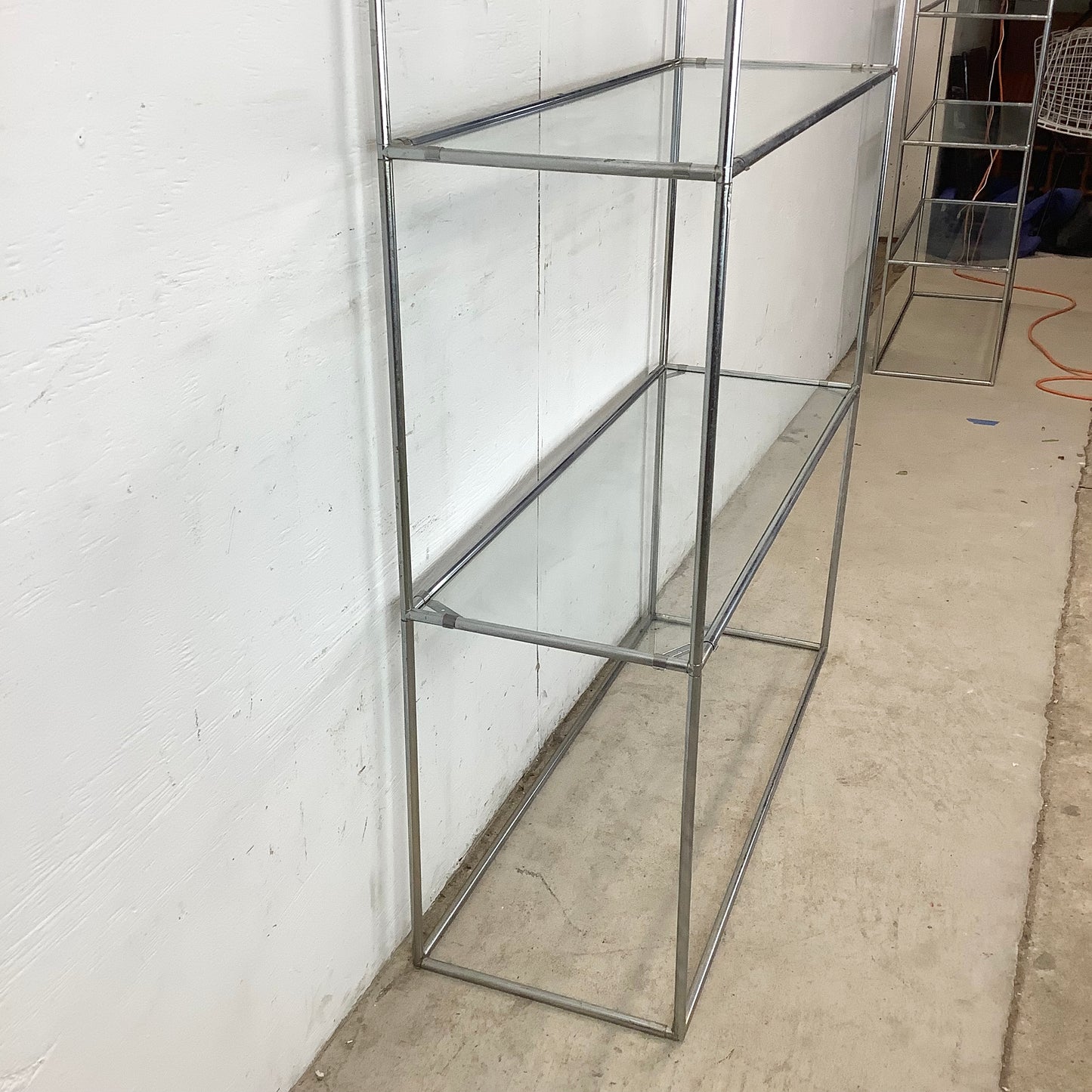 Tall Vintage Modern Etagere