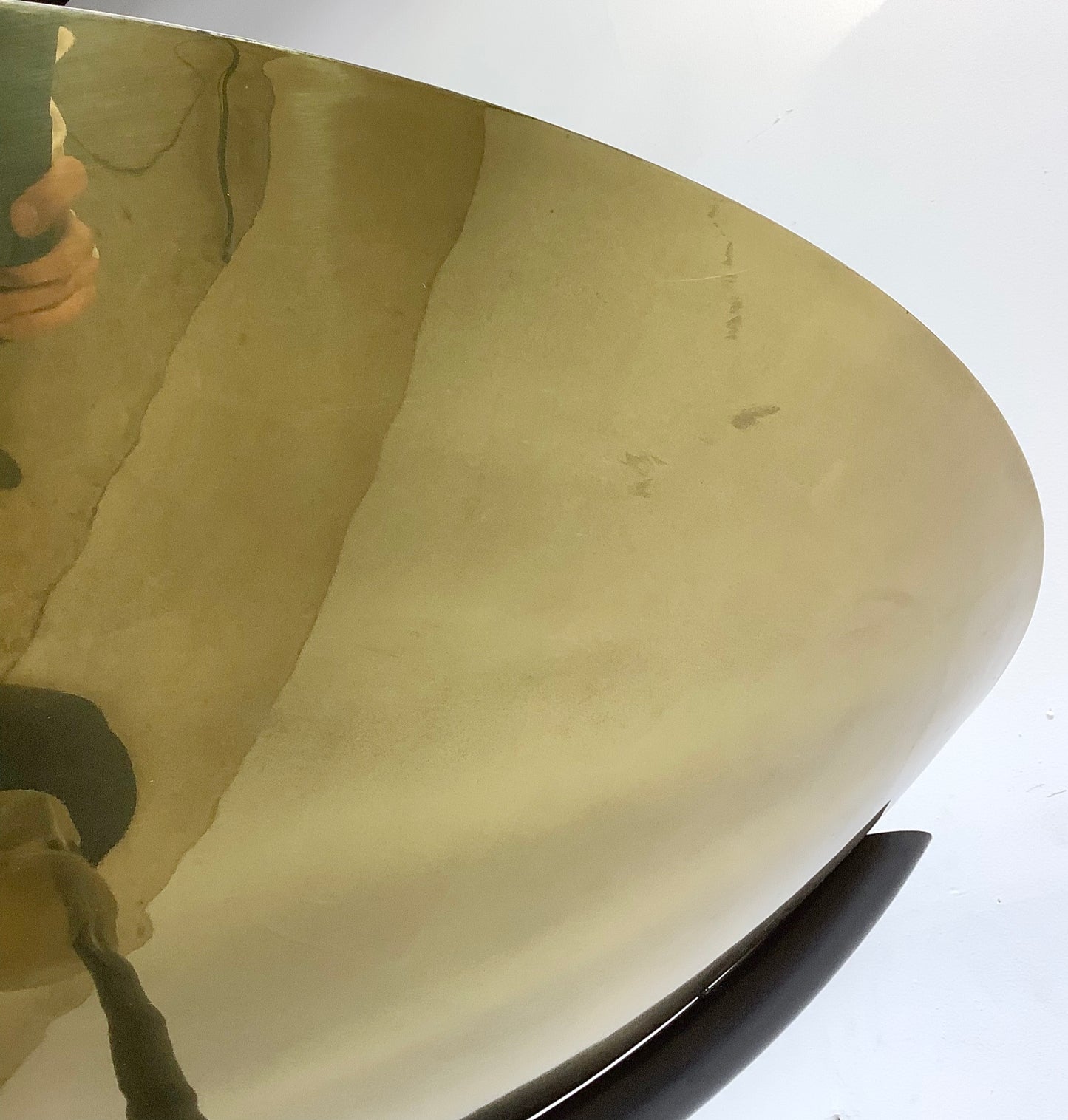 Large Modernist Torchiere Floor Lamp after Karl Springer