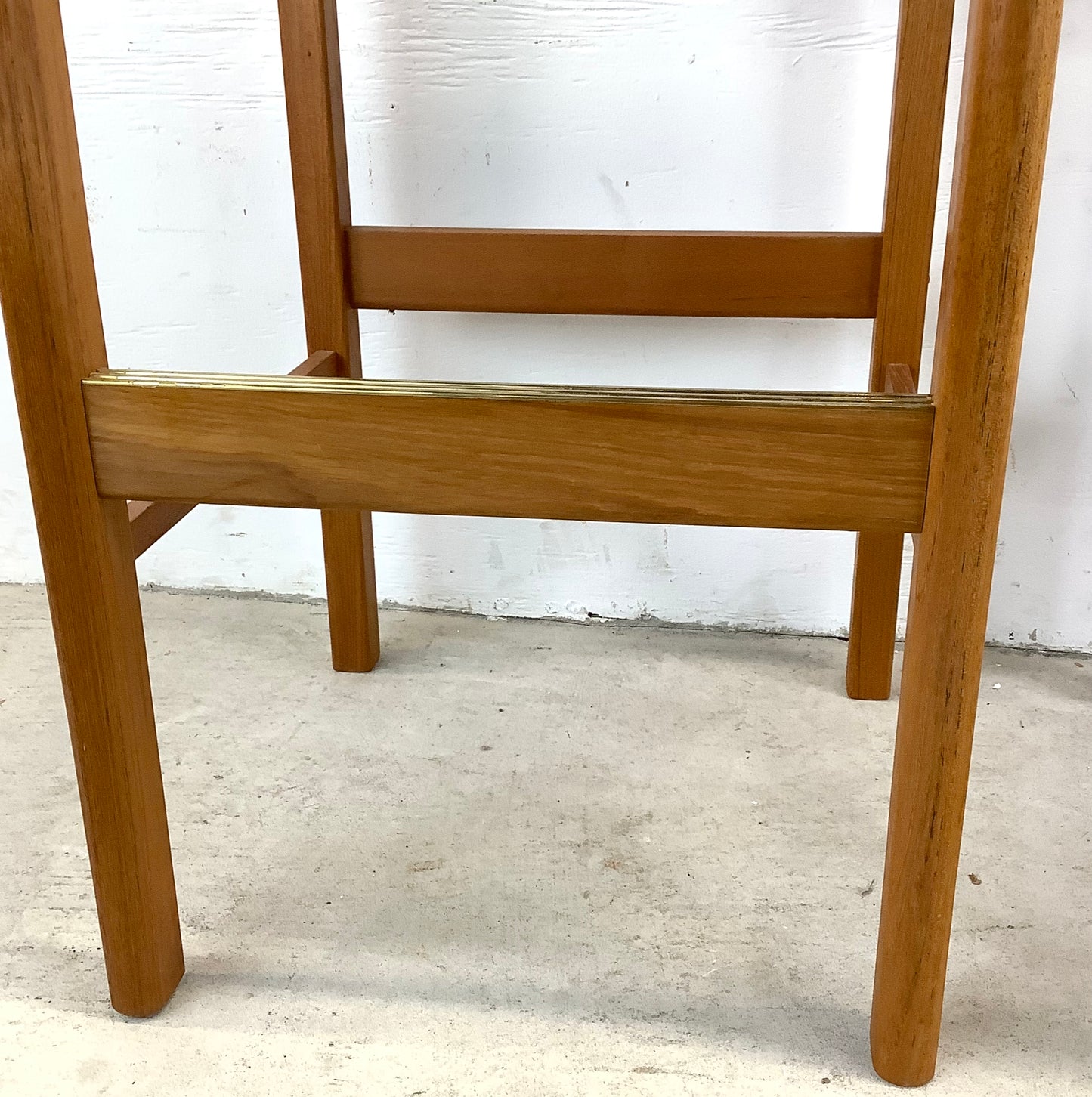 Vintage Modern Teak Barstools-a Pair
