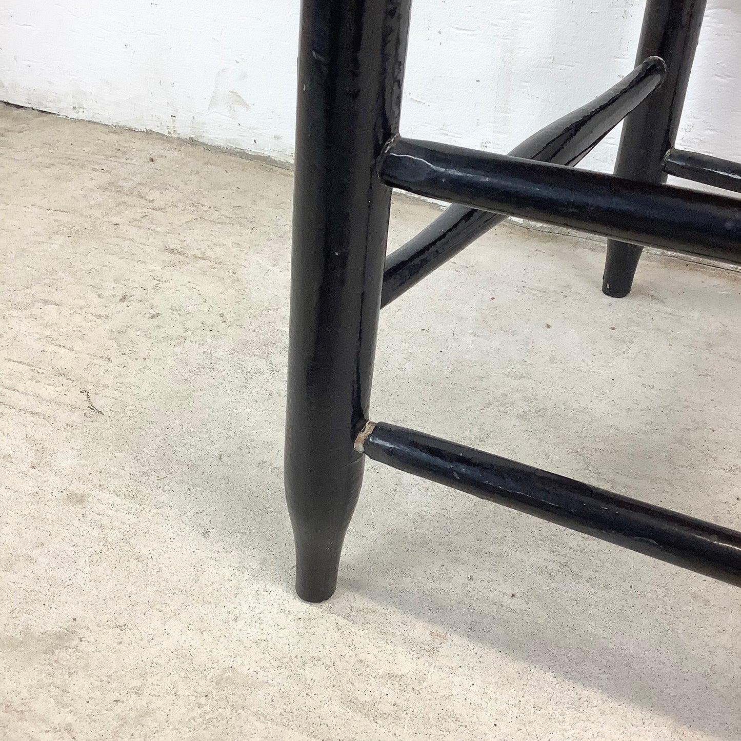 Vintage Farmhouse Rush Seat Side Chair