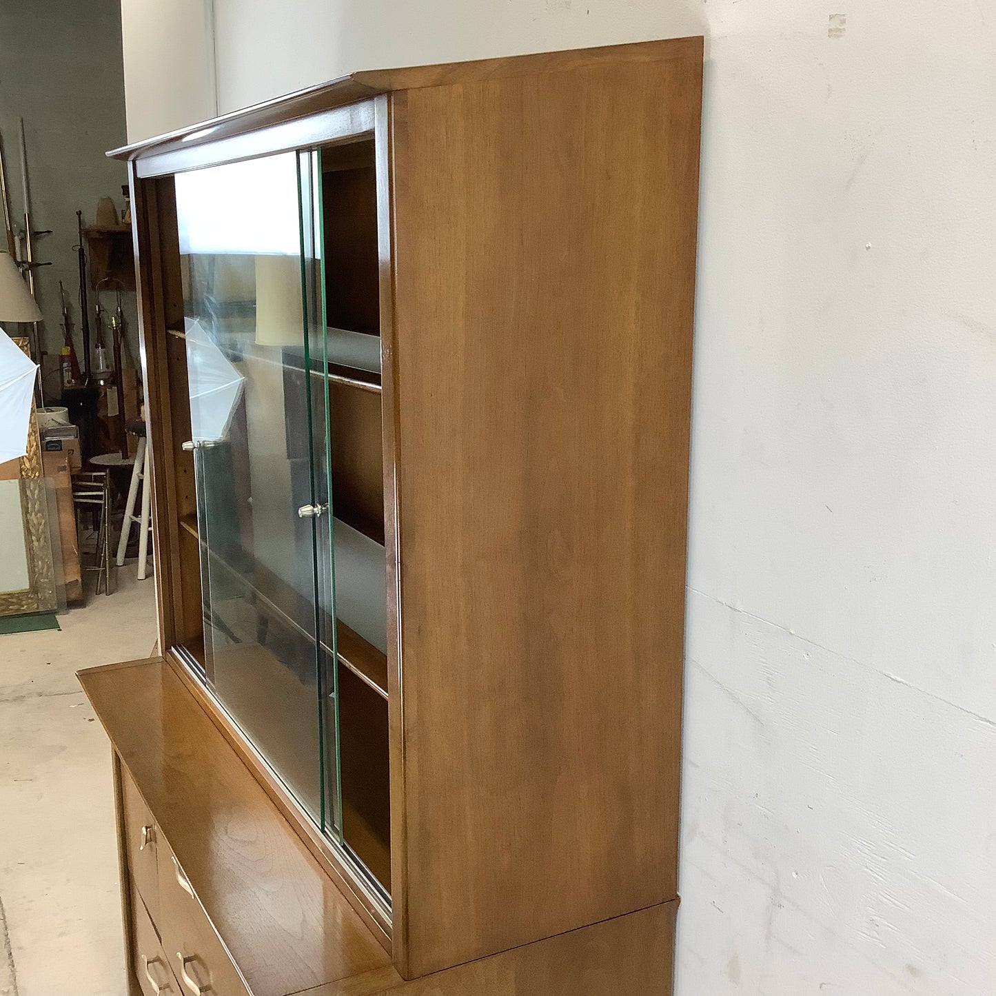 Vintage Sideboard With Display Topper- John Van Koert for Drexel Profile Line