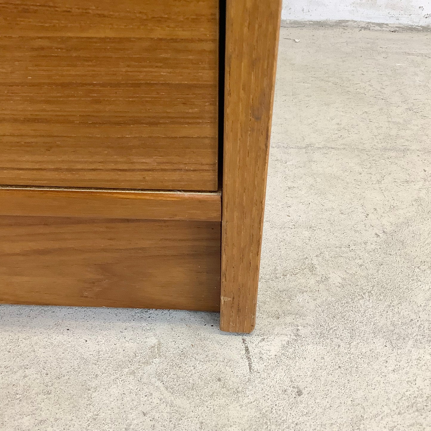 Vintage Teak Rolltop Secretary Desk- Danish Modern Style