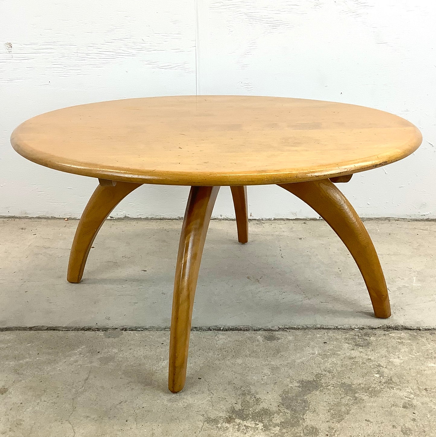 Vintage Revolving Top Coffee Table by Heywood-Wakefield
