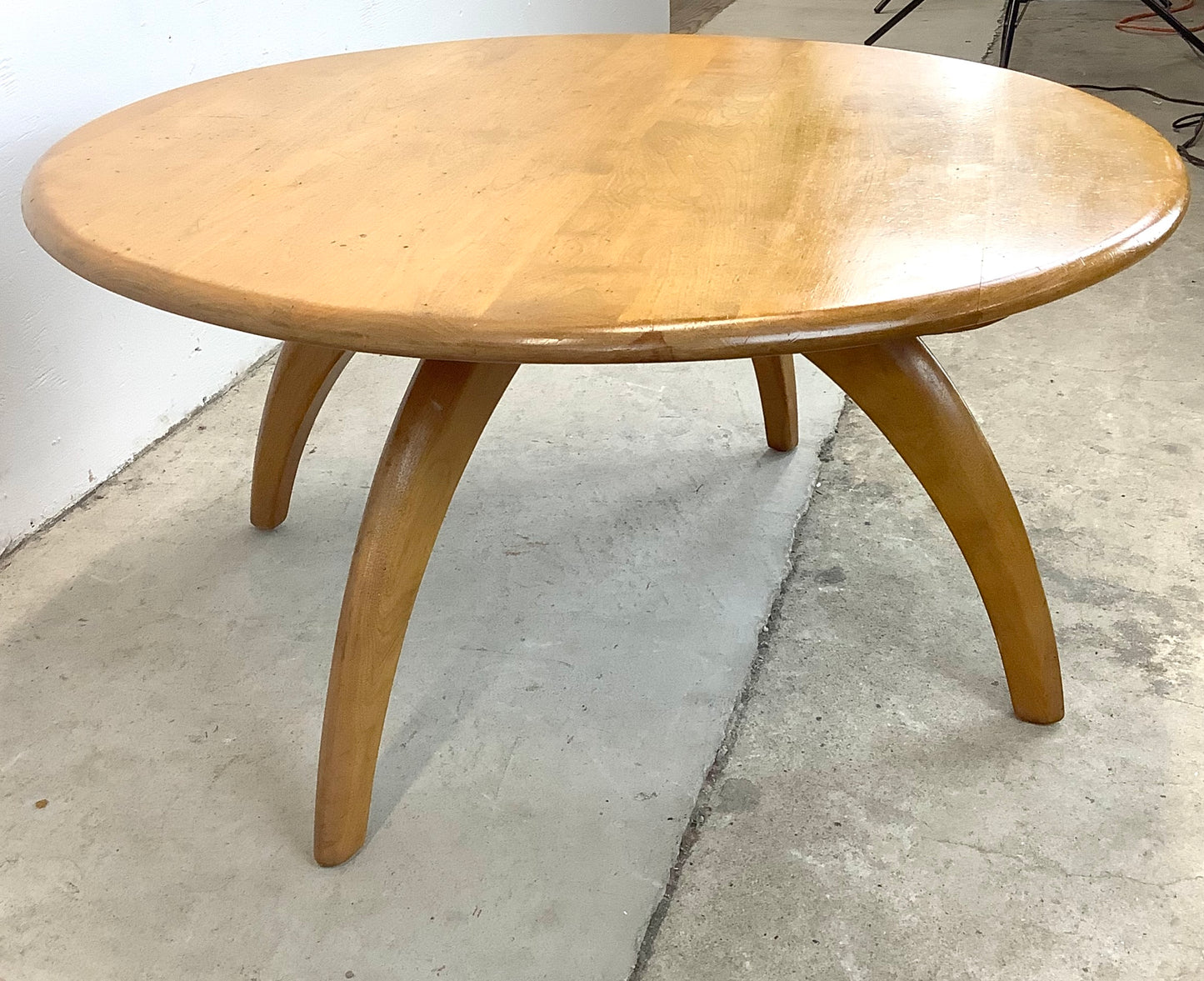 Vintage Revolving Top Coffee Table by Heywood-Wakefield