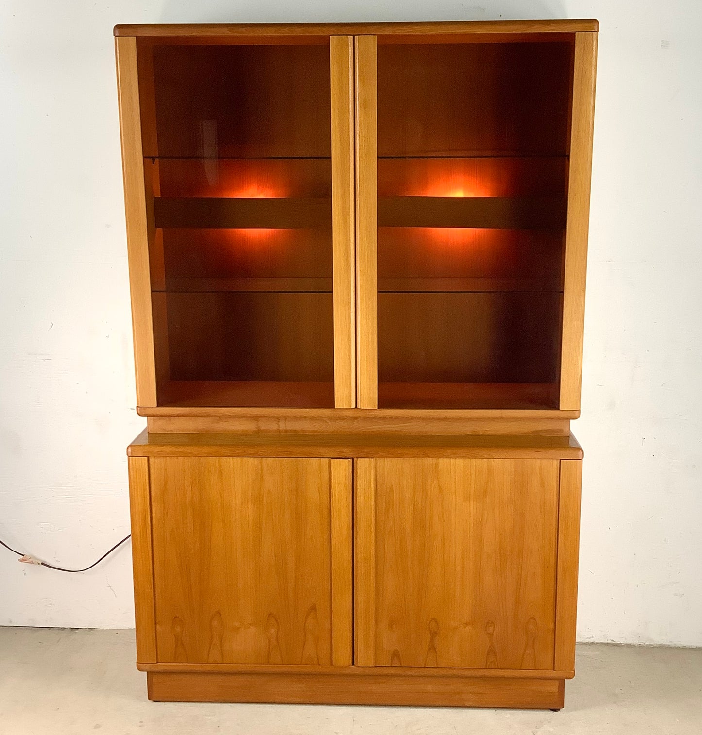 Vintage Modern Teak Display Hutch From Nordic Furniture