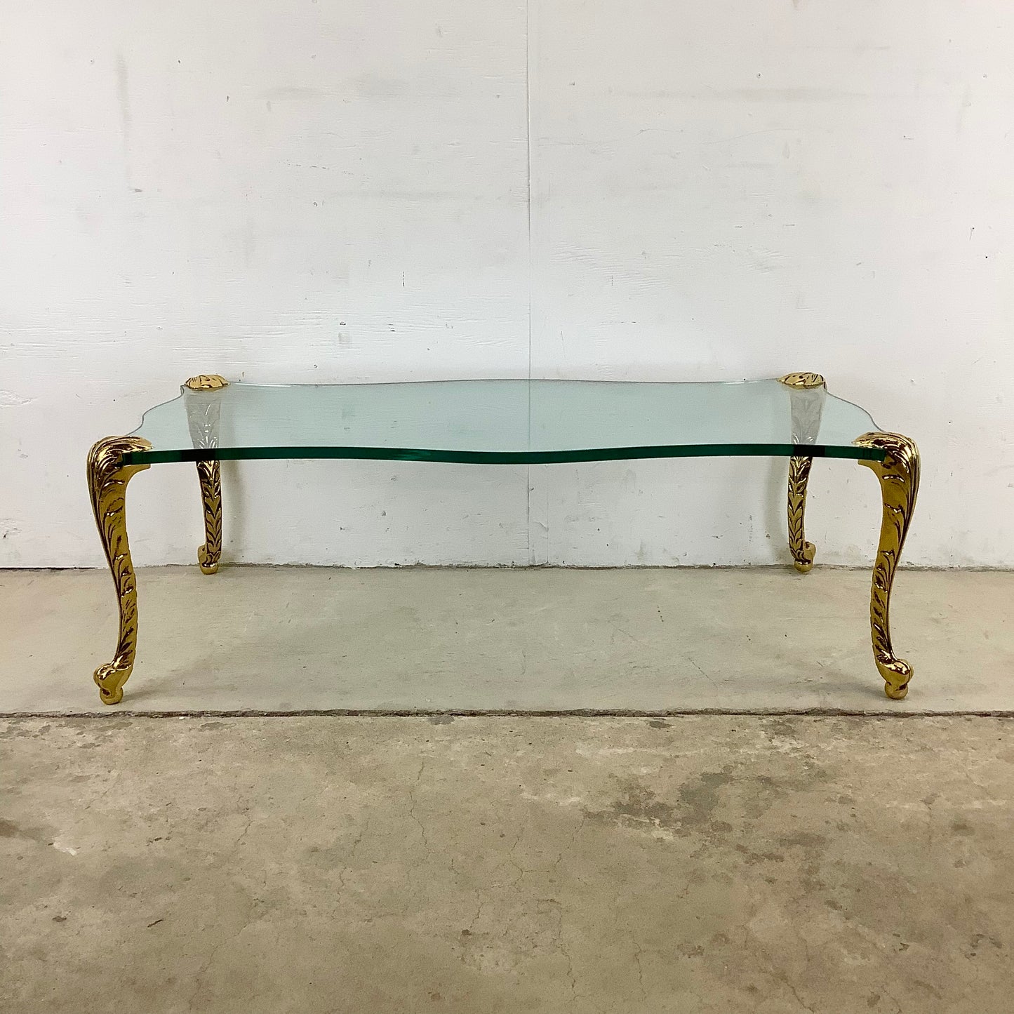Vintage Gilt Leg Coffee Table after P.E. Guerin