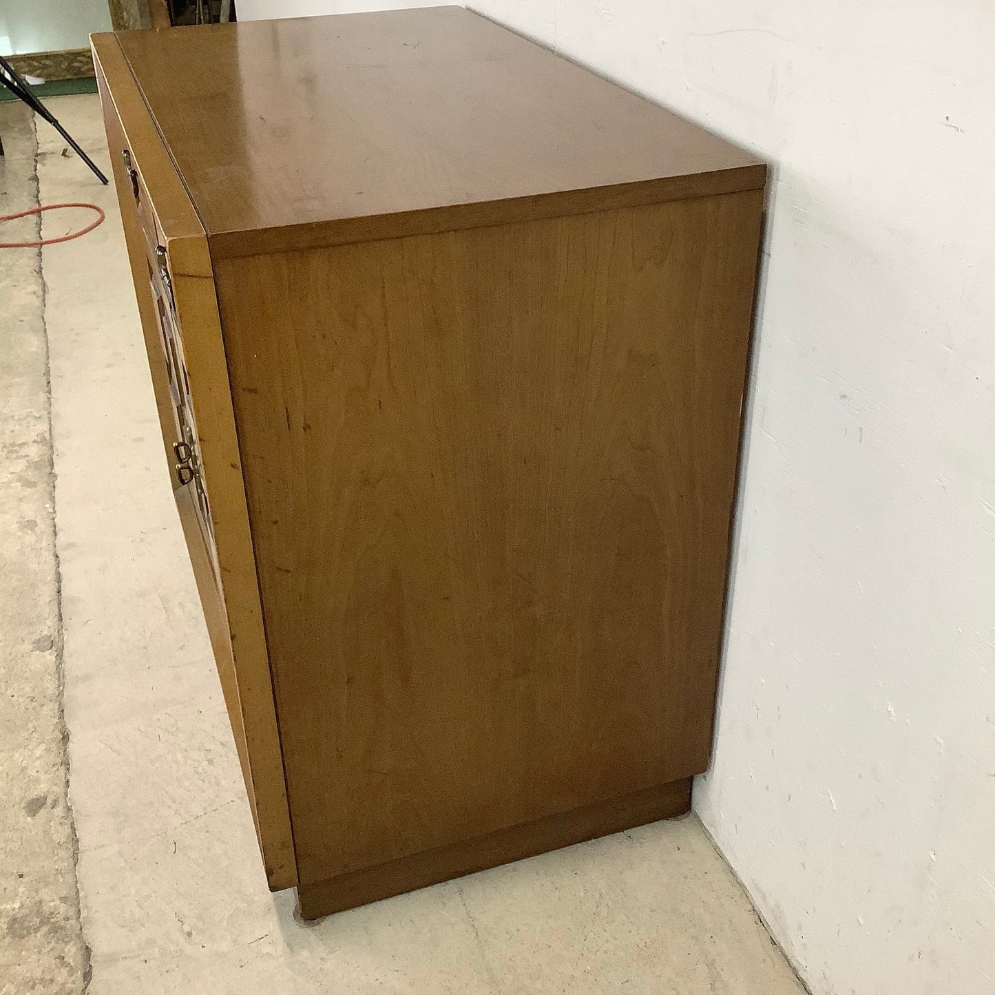 Mid-Century Walnut Commode Cabinet