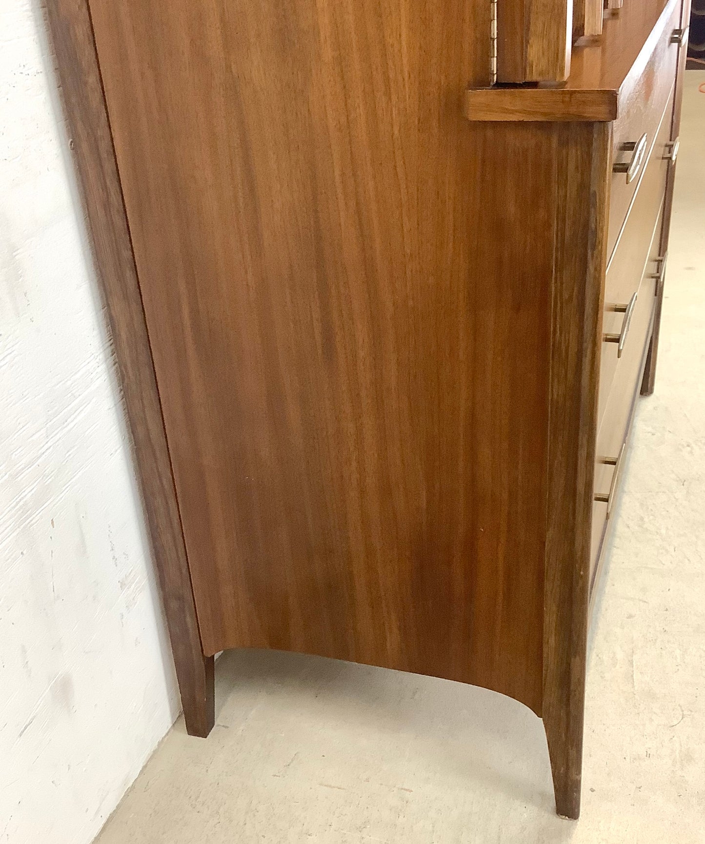 Mid-Century Kent Coffey Style Walnut Highboy Dresser