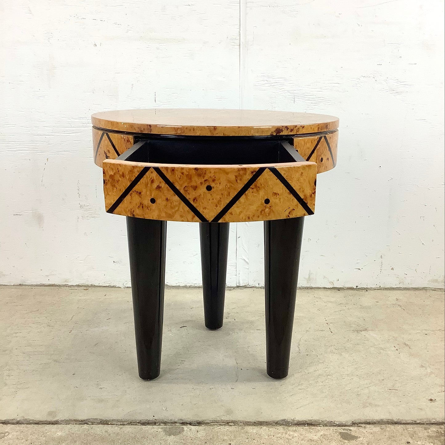 Vintage Modern End Table with Drawer