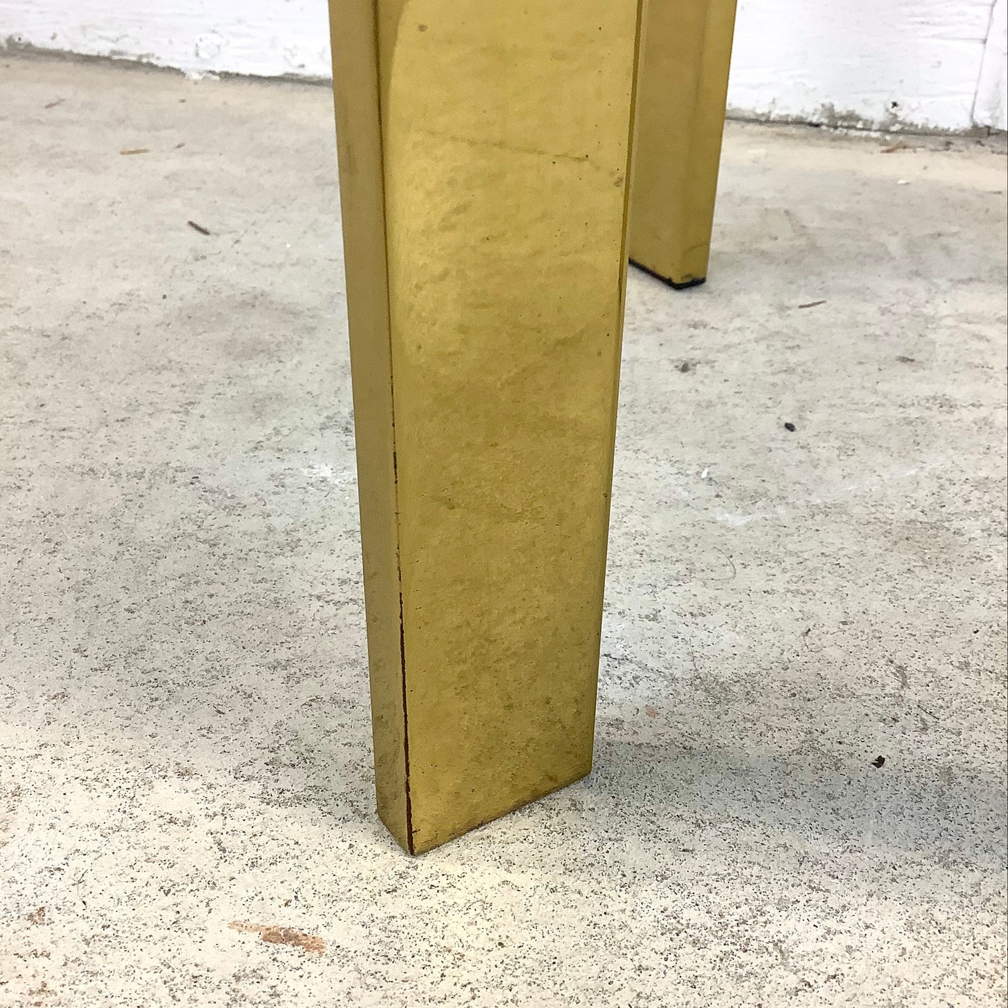 Mid-Century Brass Vanity Stool