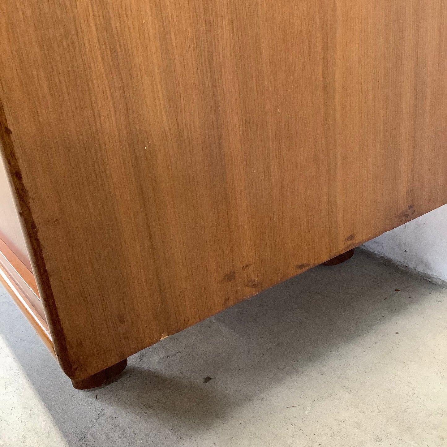 Large Mid-Century Walnut and Cane Dresser by Cavalier Furniture