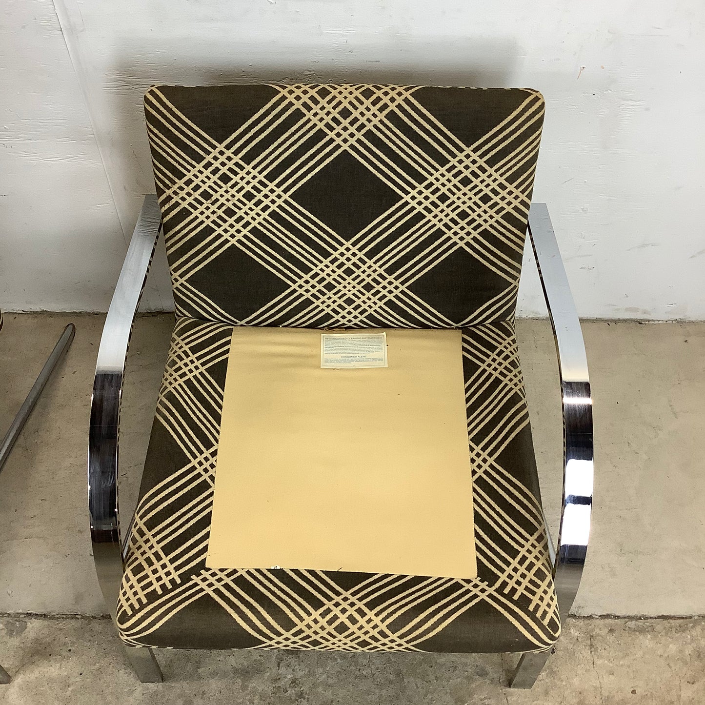 Pair of Mid-Century Chrome "Arco" Lounge Chairs attr. Paul Tuttle