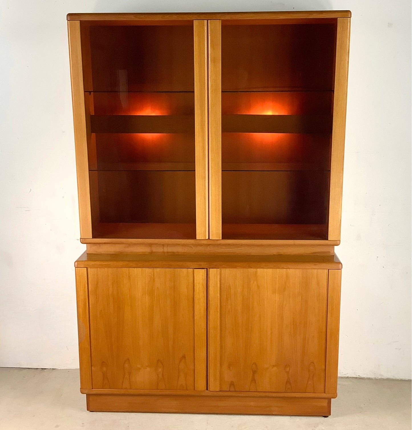 Vintage Modern Teak Display Hutch From Nordic Furniture