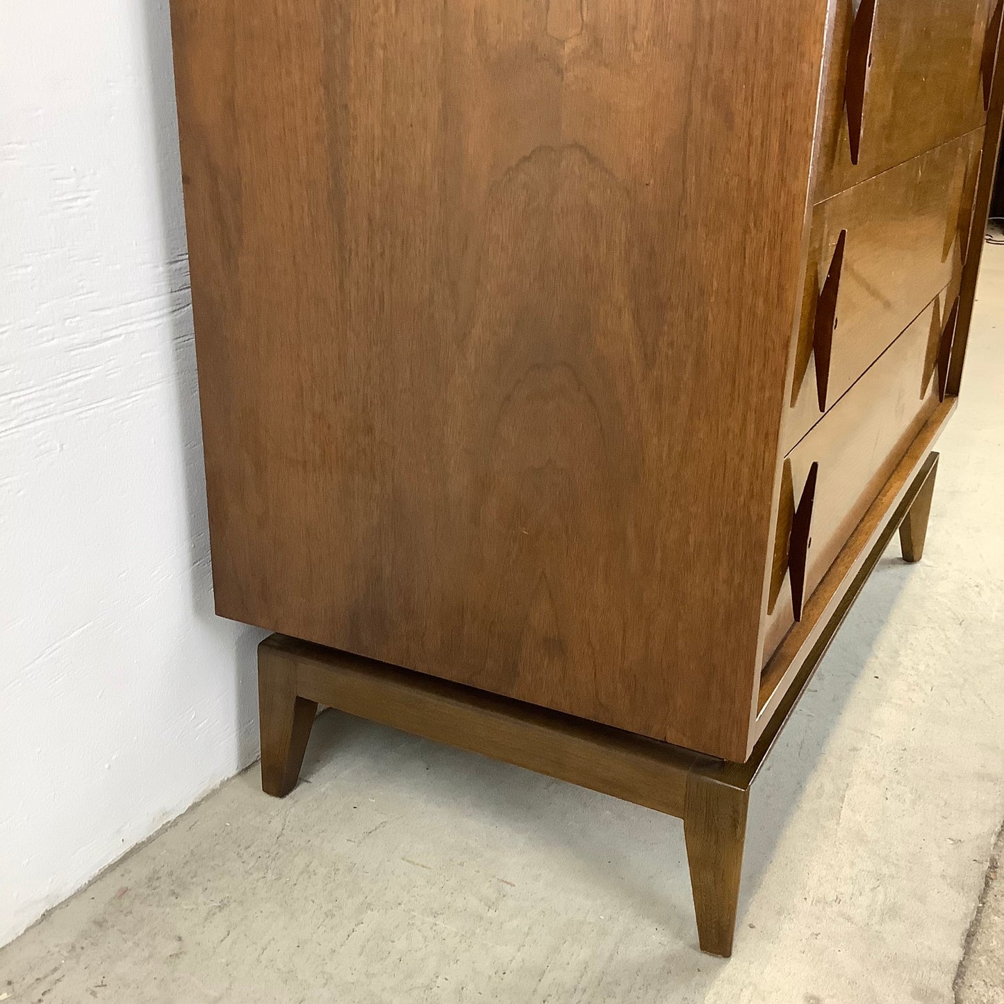 Mid-Century Five Drawer Highboy Dresser from American of Martinsville