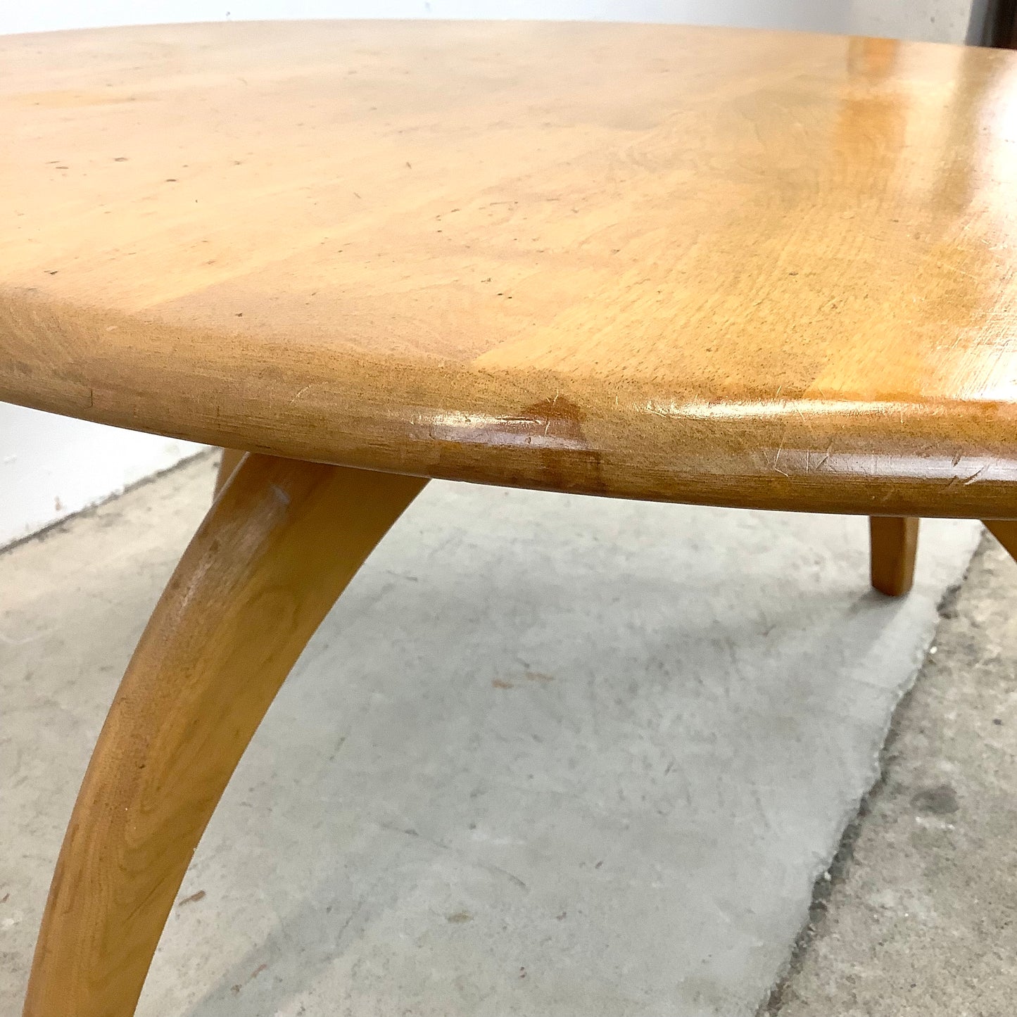 Vintage Revolving Top Coffee Table by Heywood-Wakefield