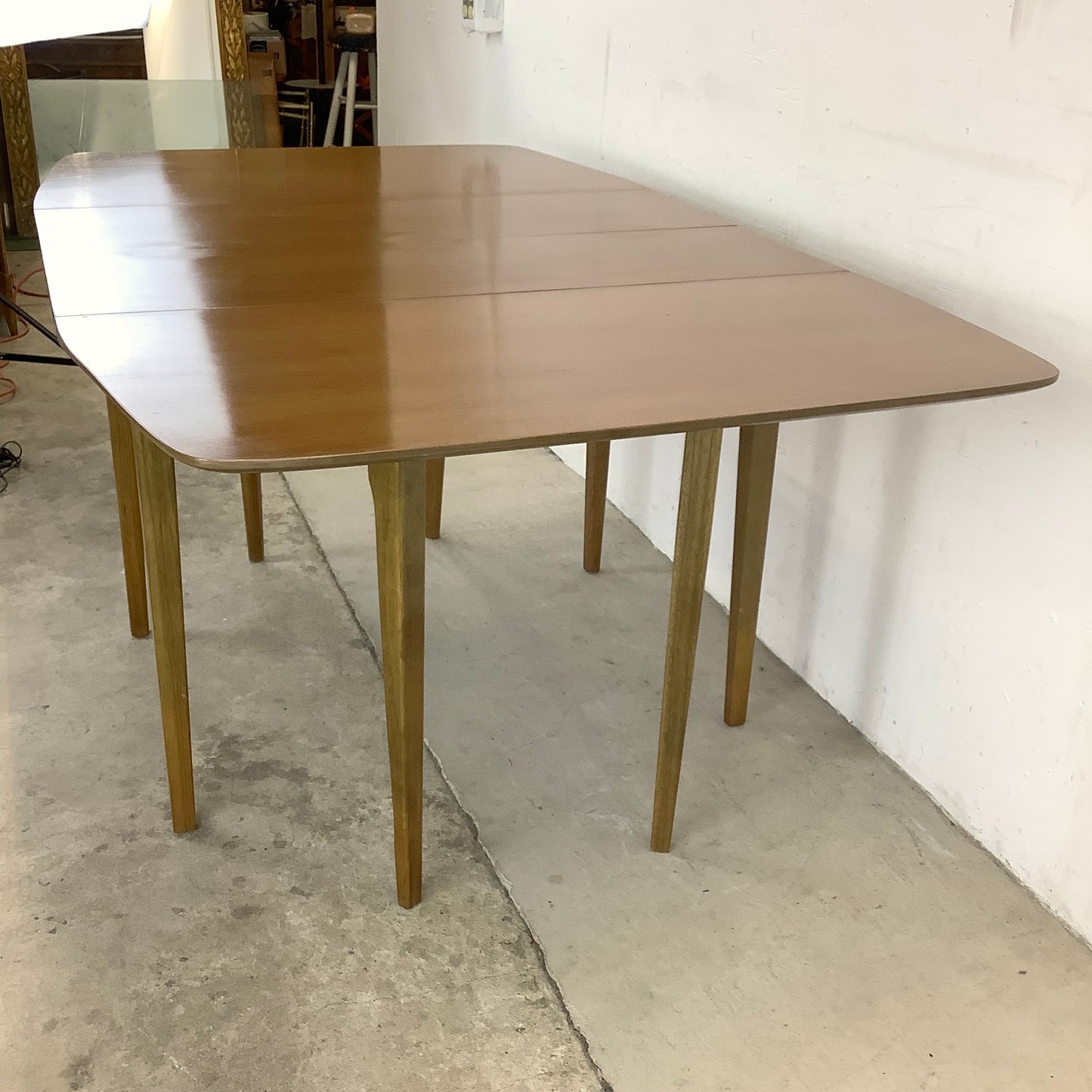 MCM Walnut Drop-Leaf Dining Table by John Van Koert for Drexel