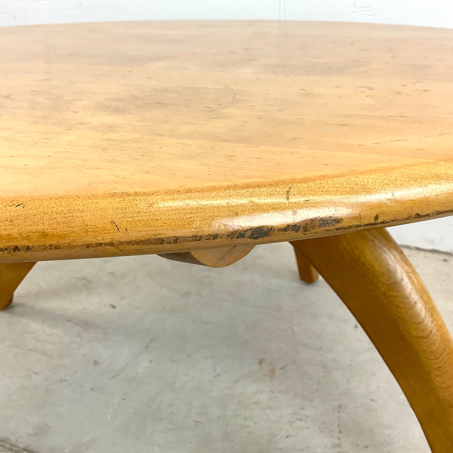 Vintage Revolving Top Coffee Table by Heywood-Wakefield