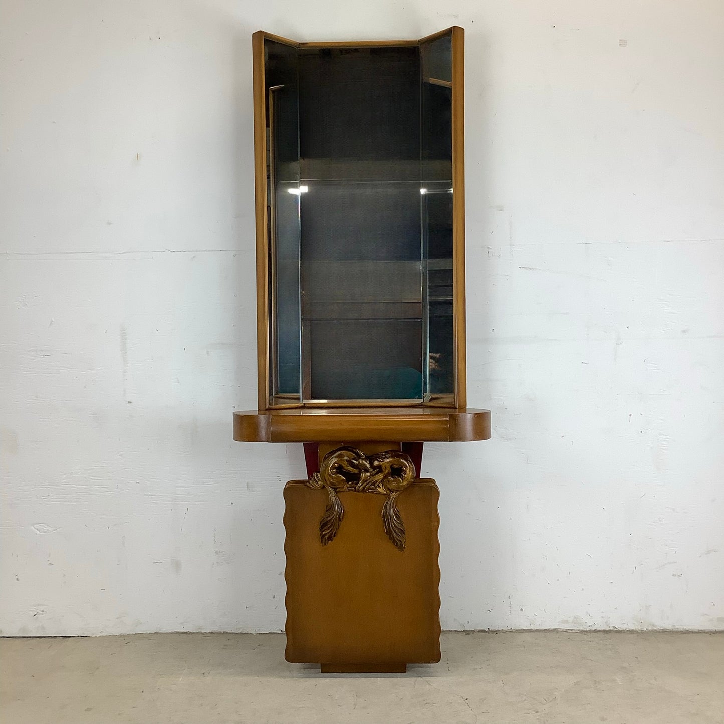 Vintage Eugenio Montuori Dressing Mirror & Console Set for Fratelli Turri