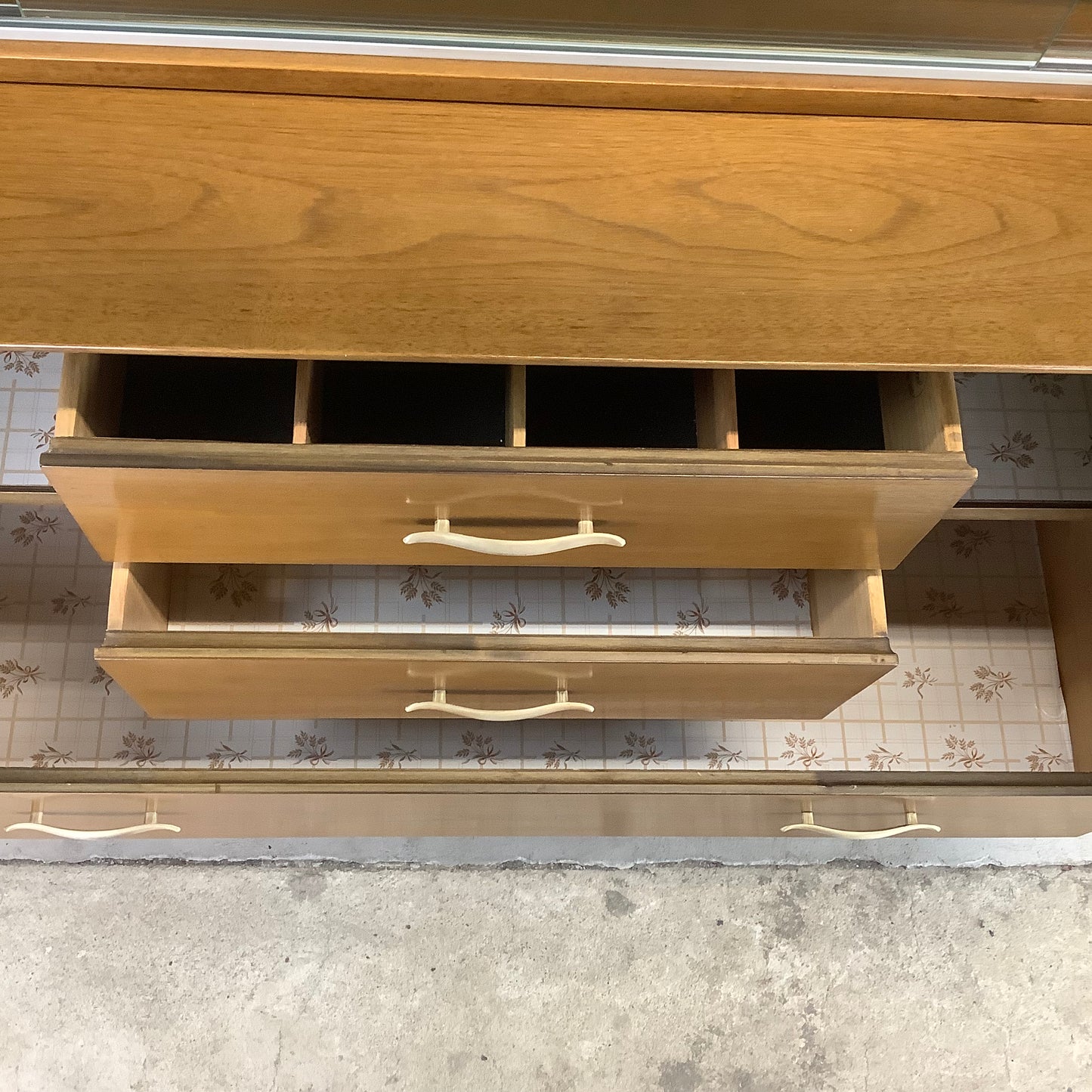 Vintage Sideboard With Display Topper- John Van Koert for Drexel Profile Line