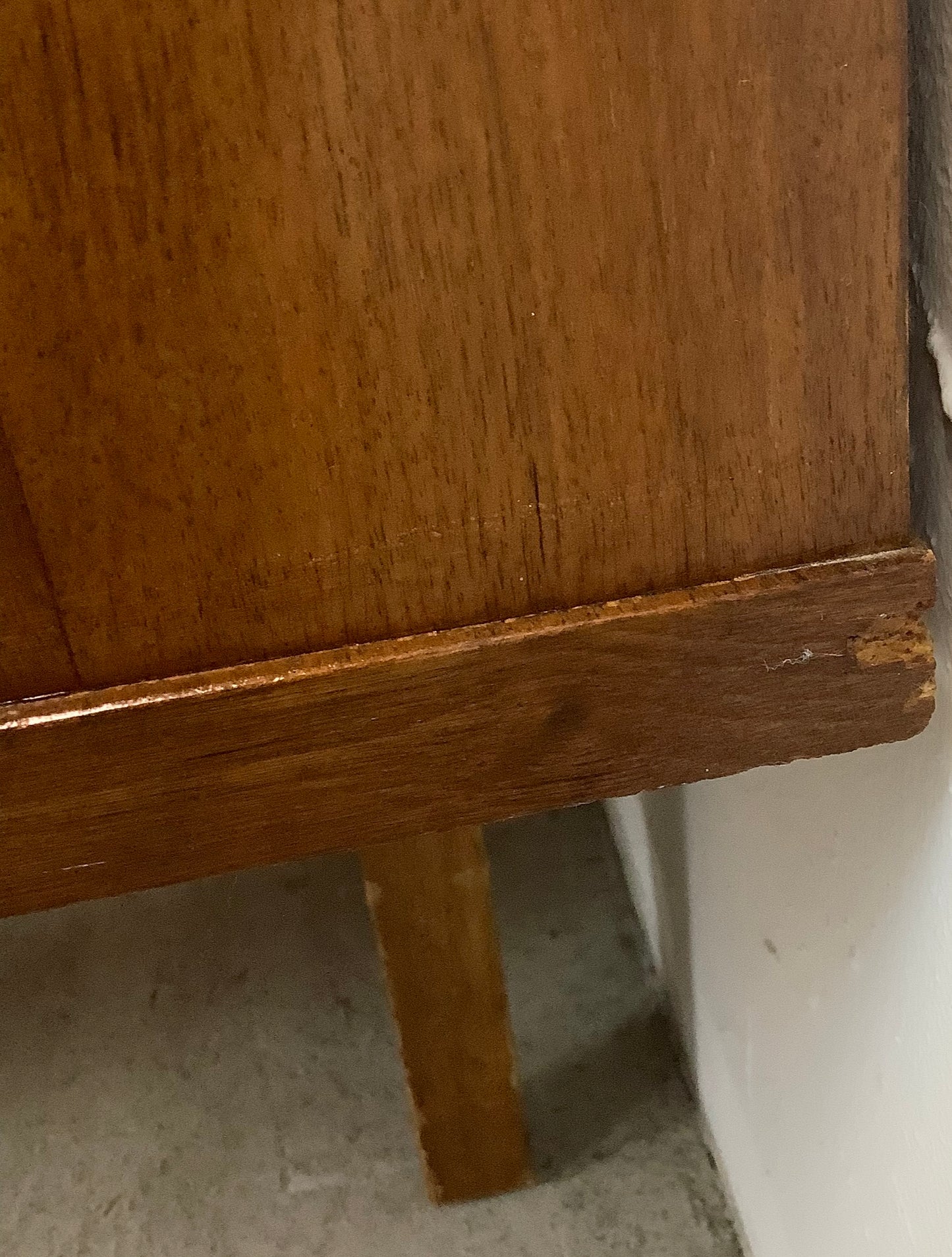 Mid-Century Curved Front Walnut Sideboard by Young Manufacturing