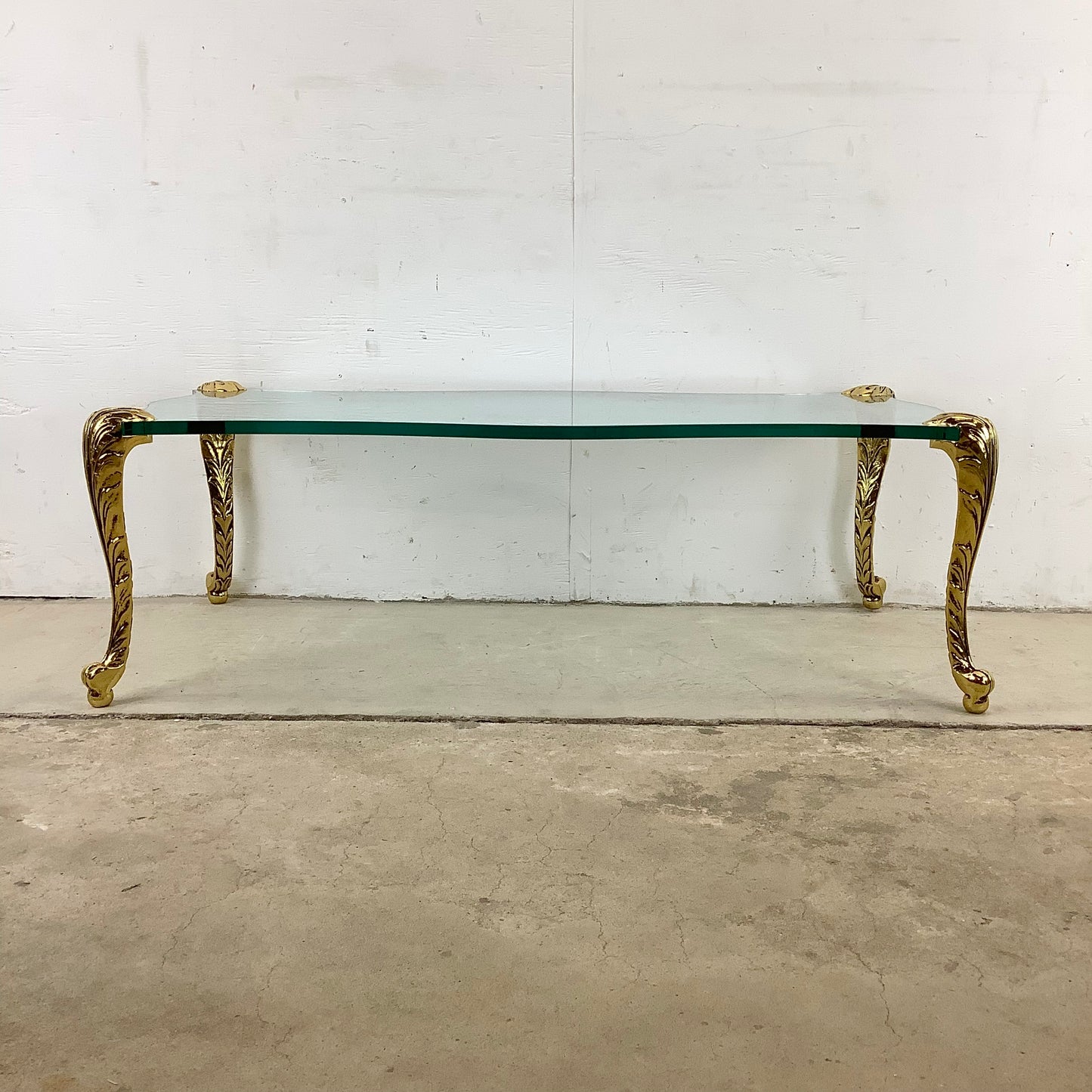 Vintage Gilt Leg Coffee Table after P.E. Guerin
