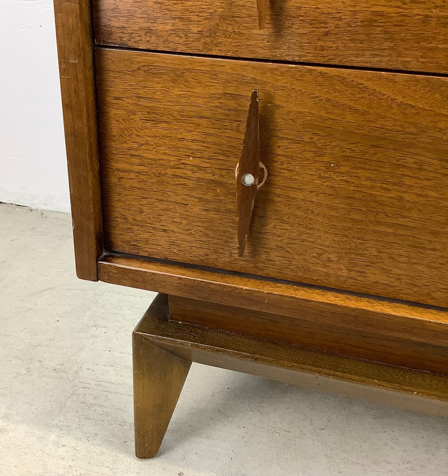 Mid-Century Five Drawer Highboy Dresser from American of Martinsville