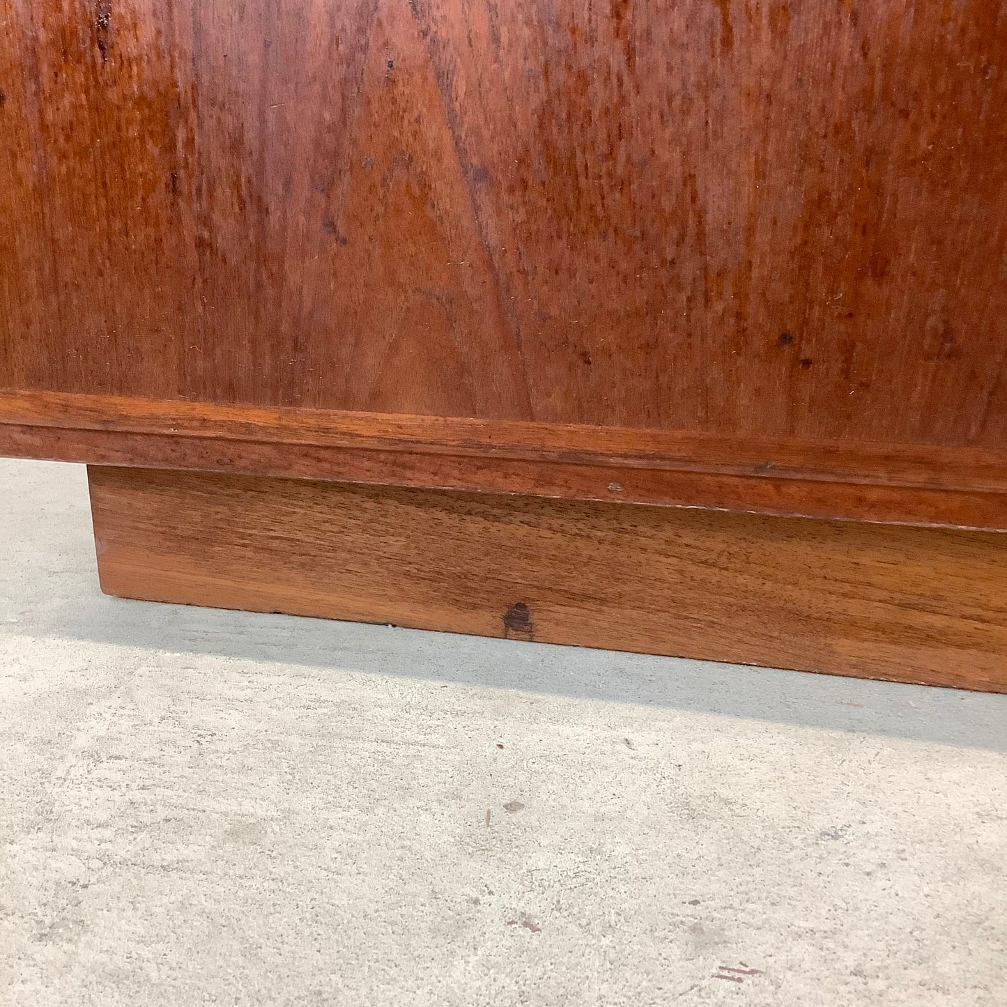 Mid-Century Glass Front Teak Display Cabinet