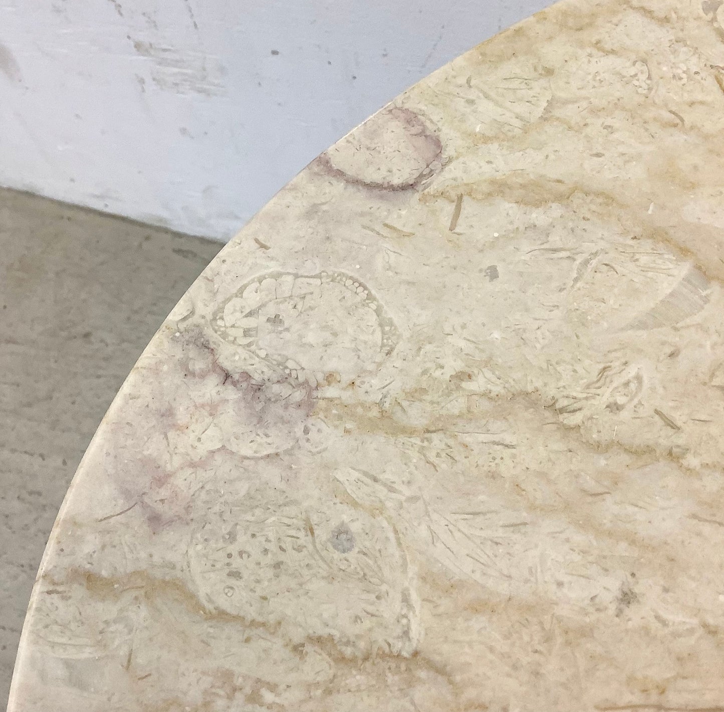Vintage Italian Modern Side Table with Marble Top