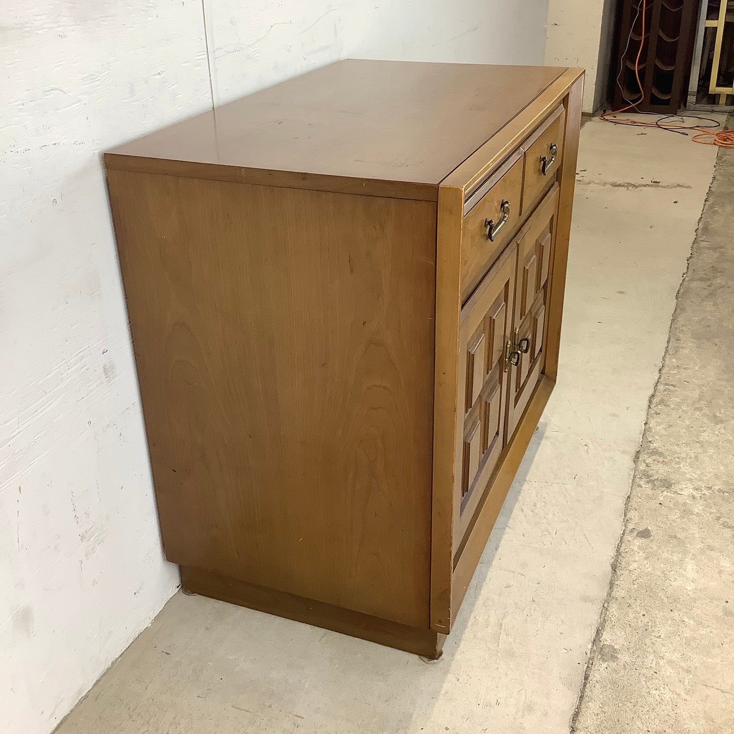 Mid-Century Walnut Commode Cabinet