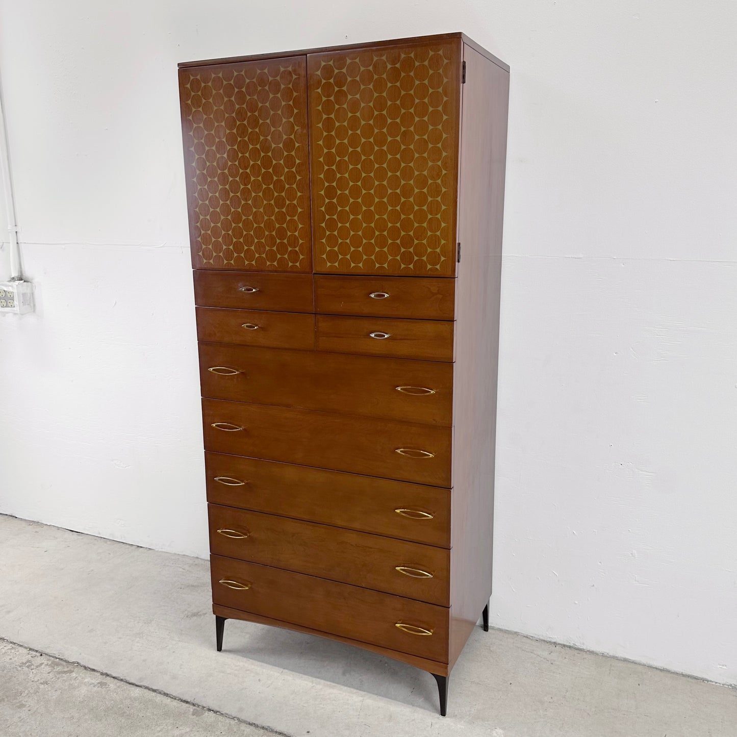 Mid-Century "Contessa" Armoire Dresser by Carl Otto for Heywood-Wakefield