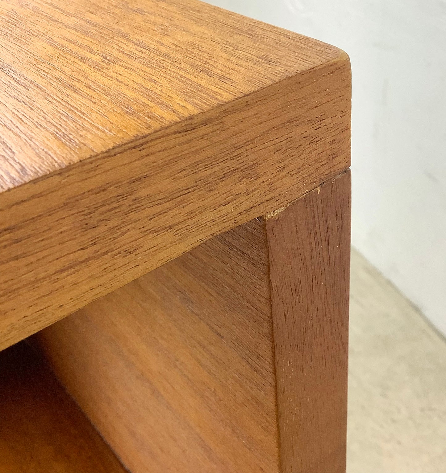 Large Two-Tier Sculptural Mid-Century Nightstand by Phenix