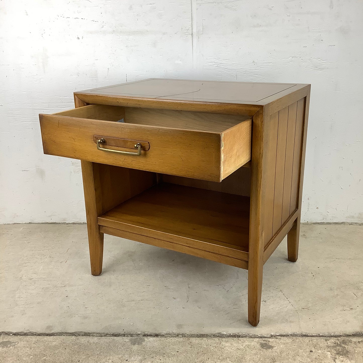 Mid-Century Single Drawer Nightstand by Drexel
