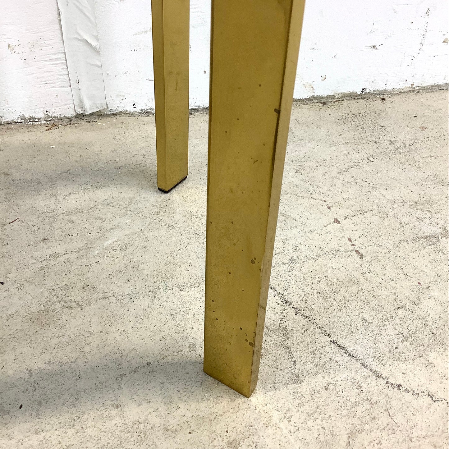 Mid-Century Brass Vanity Stool