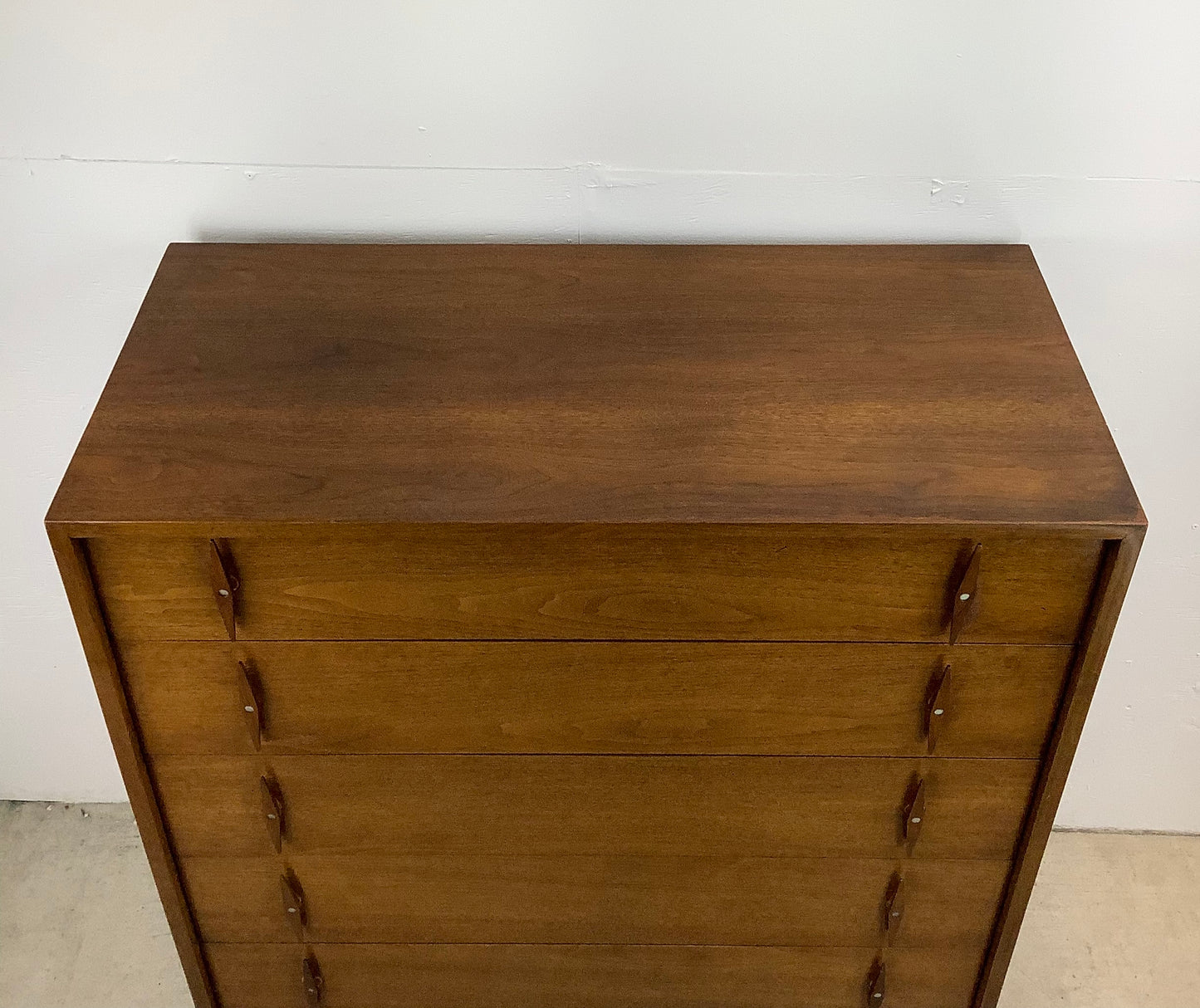 Mid-Century Five Drawer Highboy Dresser from American of Martinsville