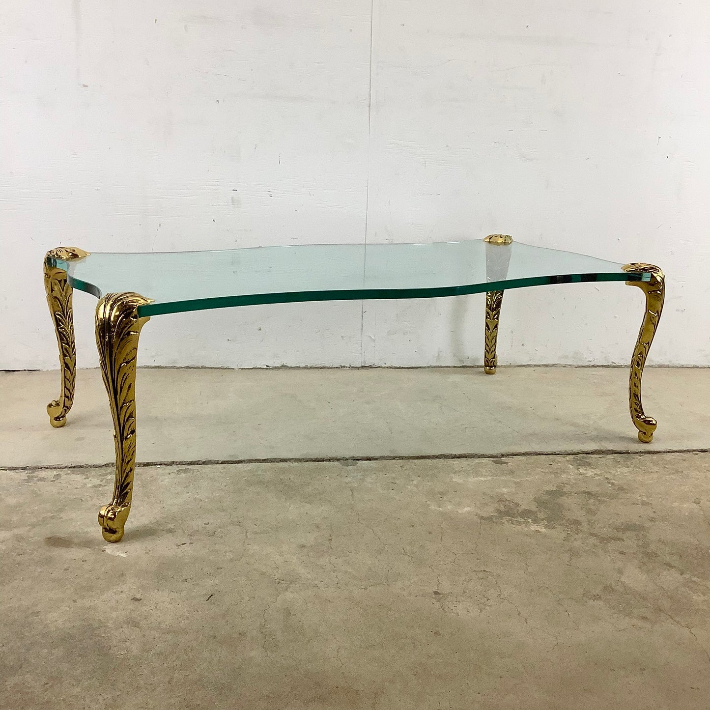 Vintage Gilt Leg Coffee Table after P.E. Guerin
