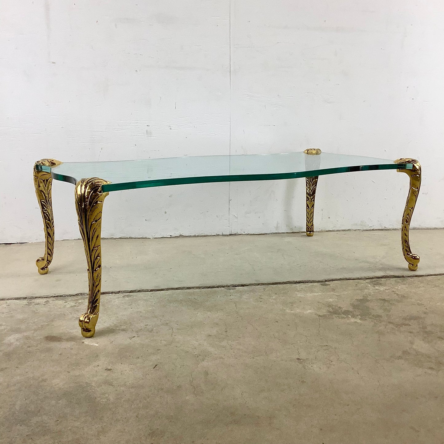Vintage Gilt Leg Coffee Table after P.E. Guerin