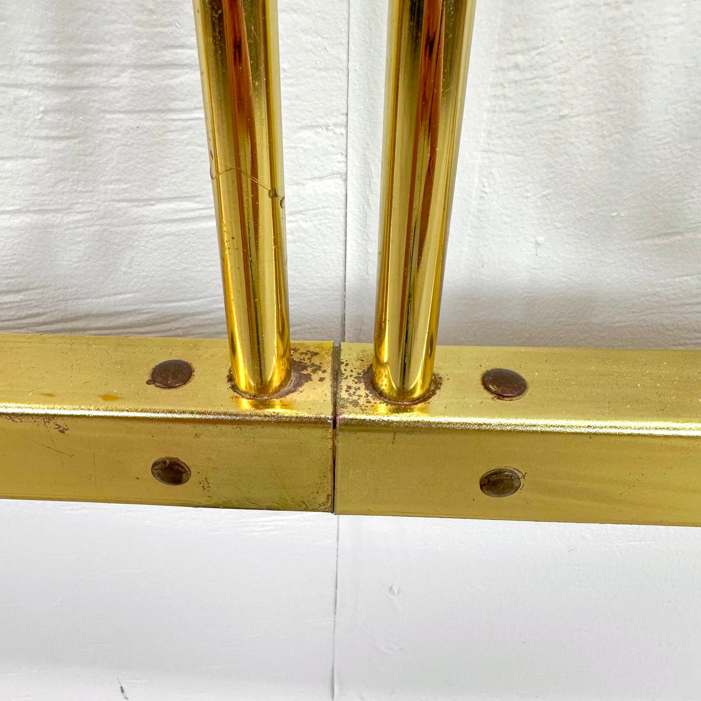 Vintage King Size Brass Finish Headboard