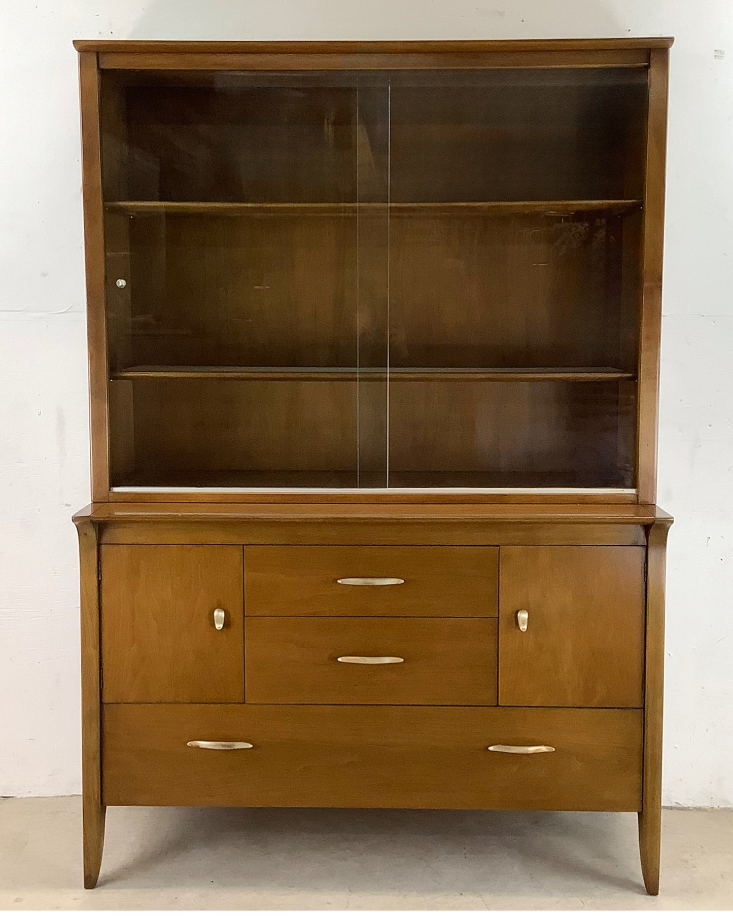 Vintage Sideboard With Display Topper- John Van Koert for Drexel Profile Line
