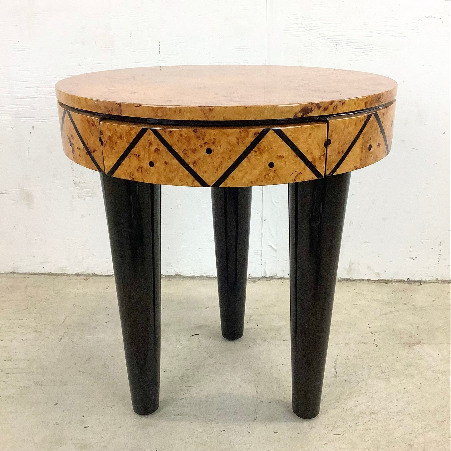 Vintage Modern End Table with Drawer