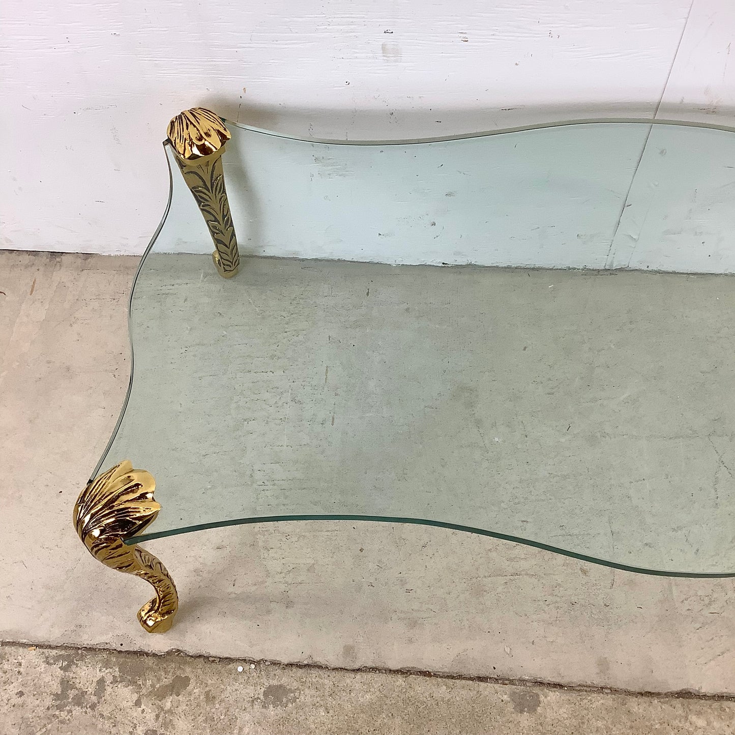 Vintage Gilt Leg Coffee Table after P.E. Guerin