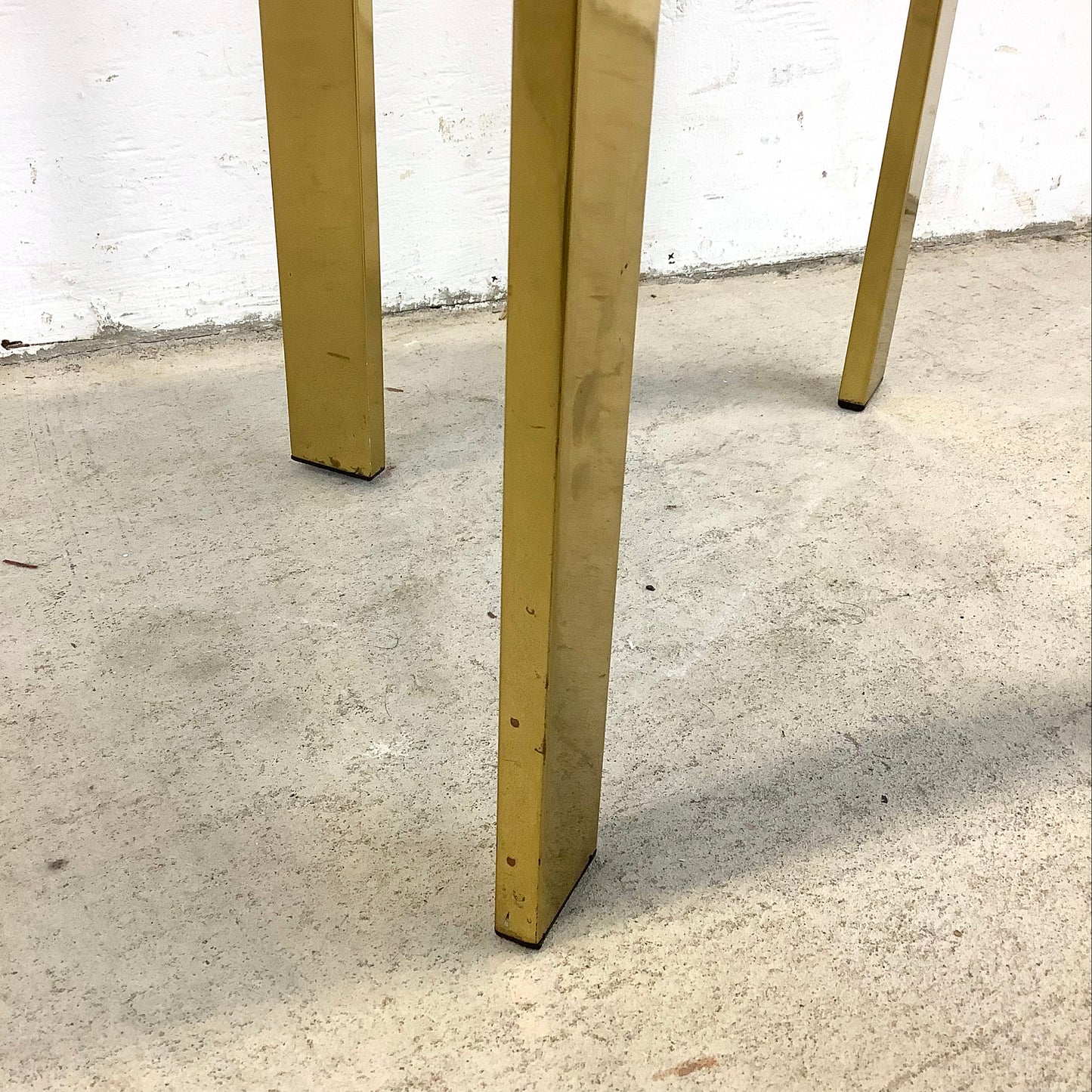 Mid-Century Brass Vanity Stool